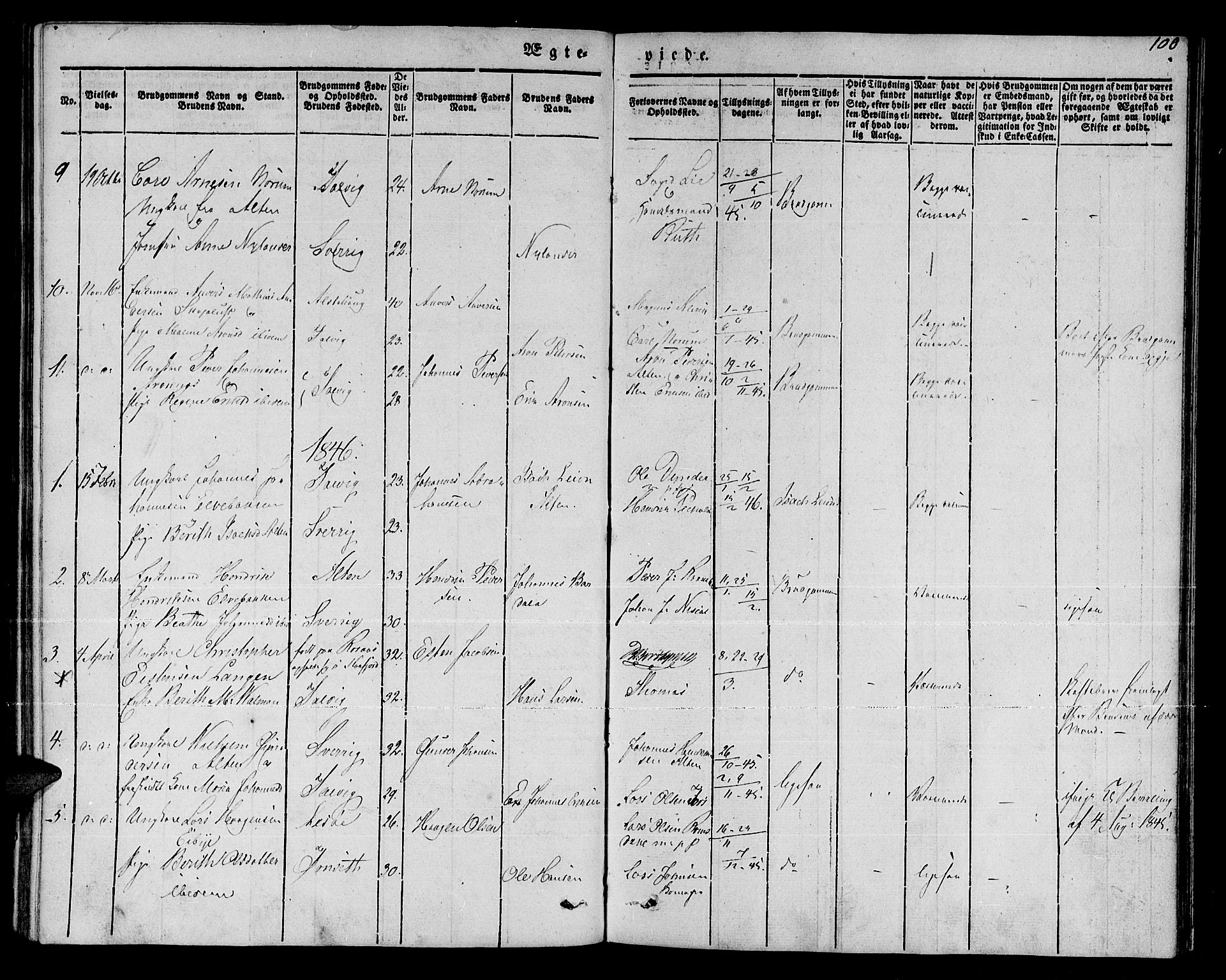 Talvik sokneprestkontor, SATØ/S-1337/H/Ha/L0015kirke: Parish register (official) no. 15, 1837-1847, p. 100