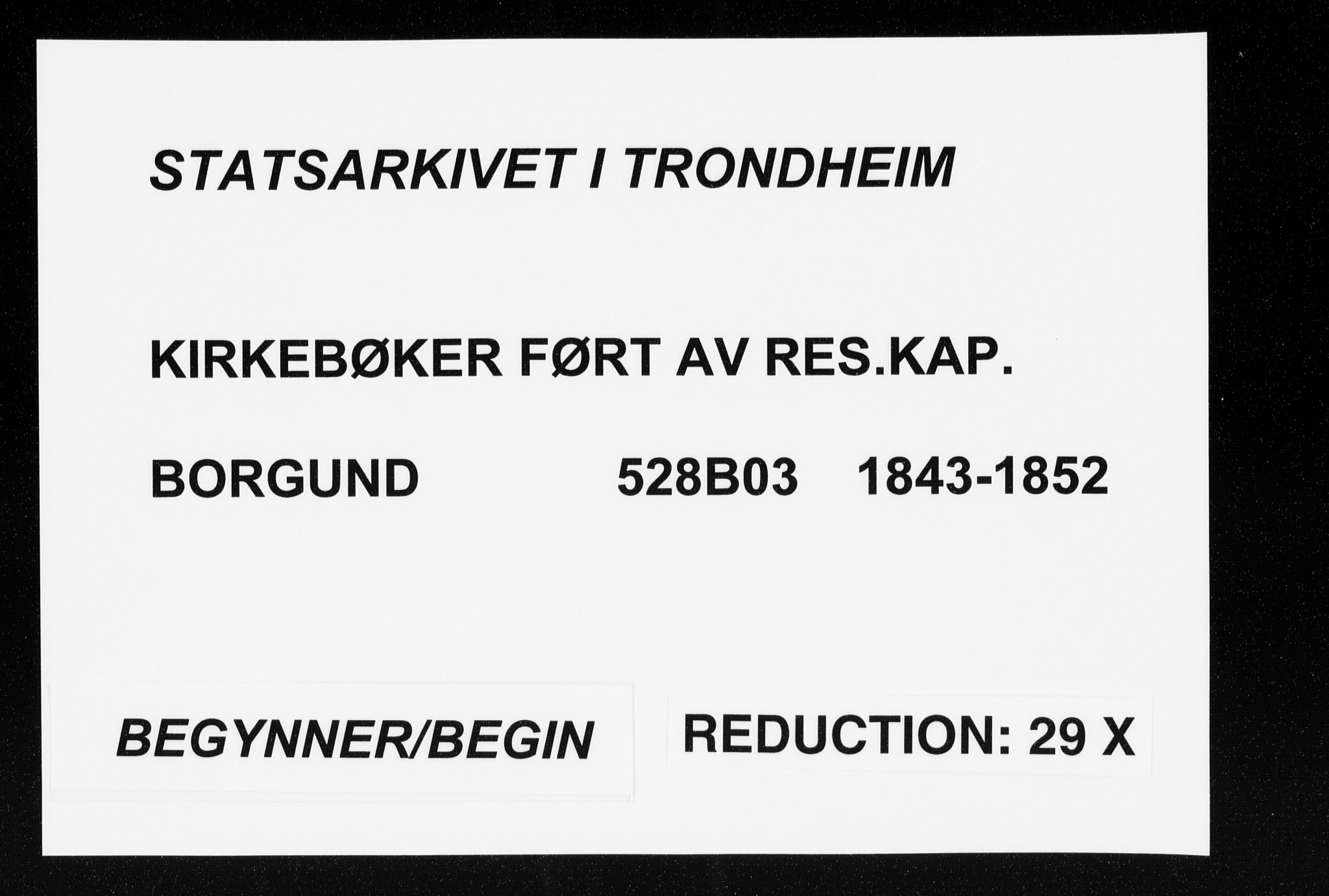 Ministerialprotokoller, klokkerbøker og fødselsregistre - Møre og Romsdal, SAT/A-1454/528/L0415: Curate's parish register no. 528B03, 1843-1852