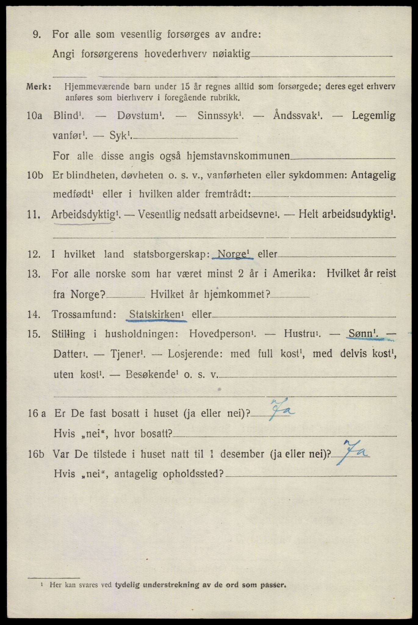 SAKO, 1920 census for Hedrum, 1920, p. 11310