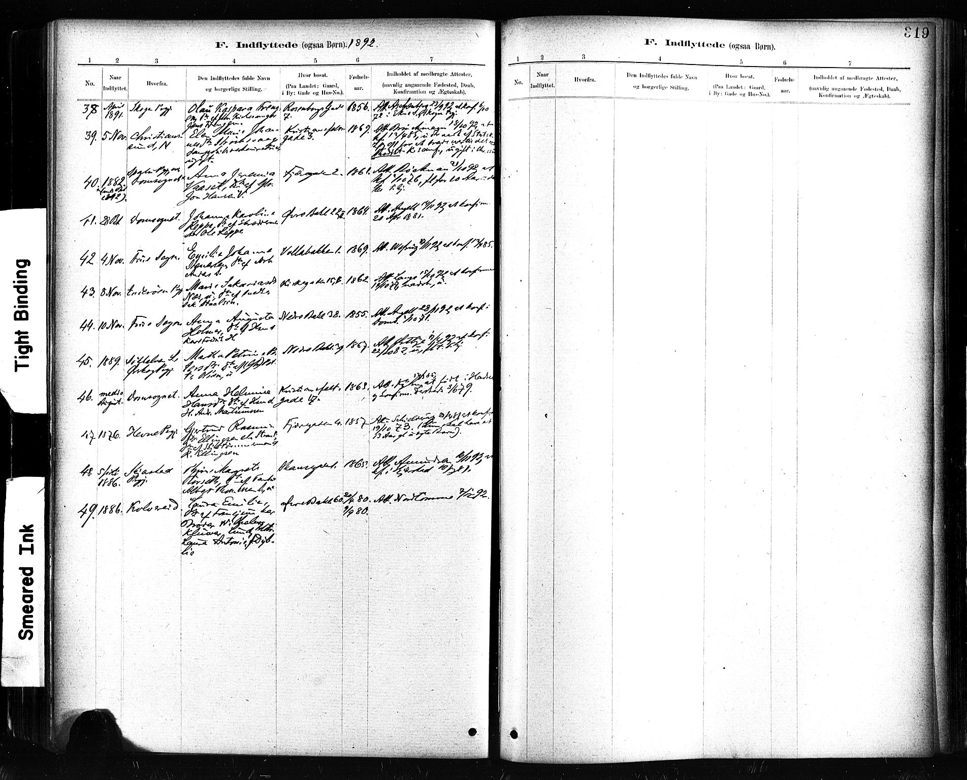 Ministerialprotokoller, klokkerbøker og fødselsregistre - Sør-Trøndelag, SAT/A-1456/604/L0189: Parish register (official) no. 604A10, 1878-1892, p. 319