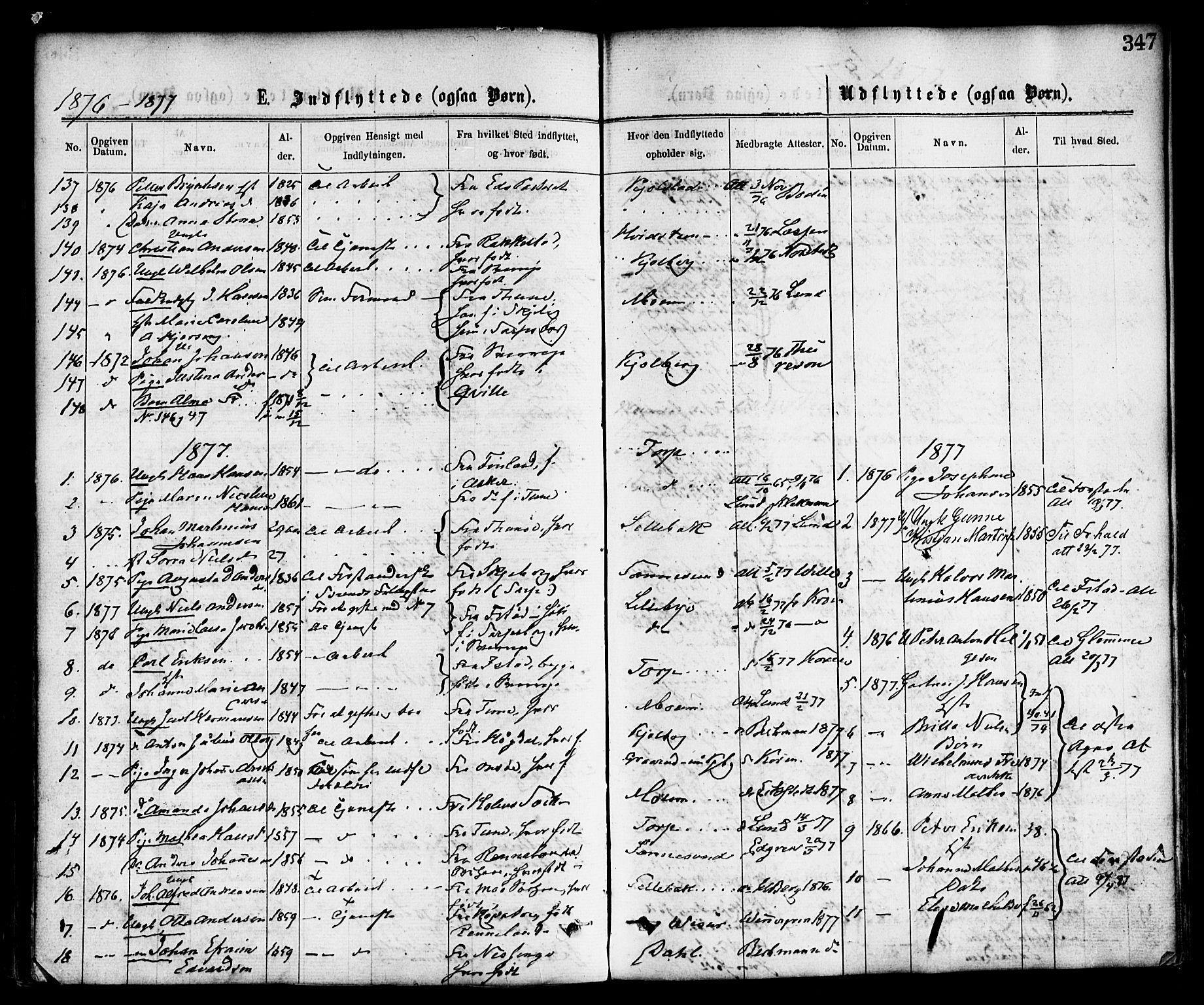 Borge prestekontor Kirkebøker, AV/SAO-A-10903/F/Fa/L0007: Parish register (official) no. I 7, 1875-1886, p. 347