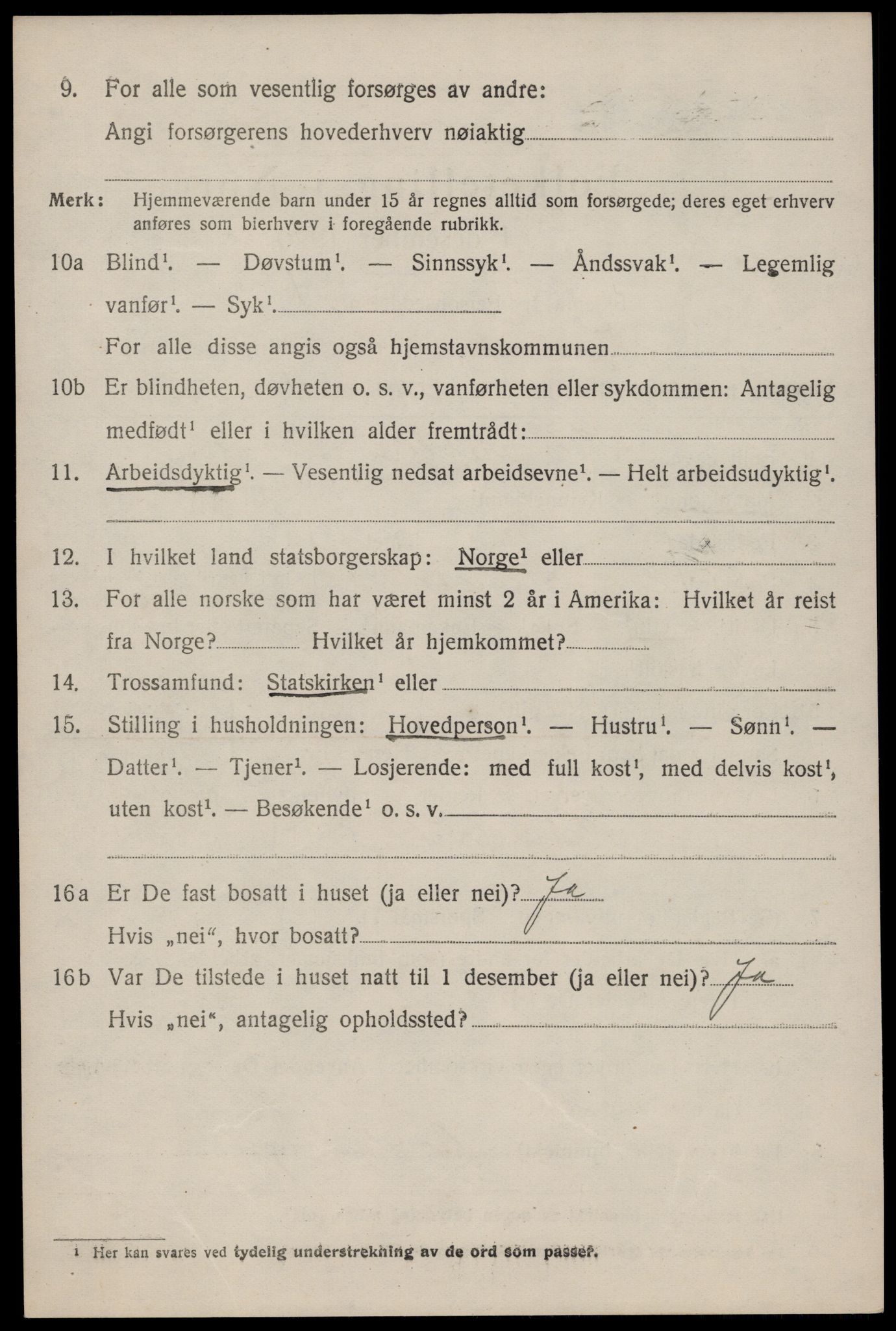 SAKO, 1920 census for Hjartdal, 1920, p. 5079