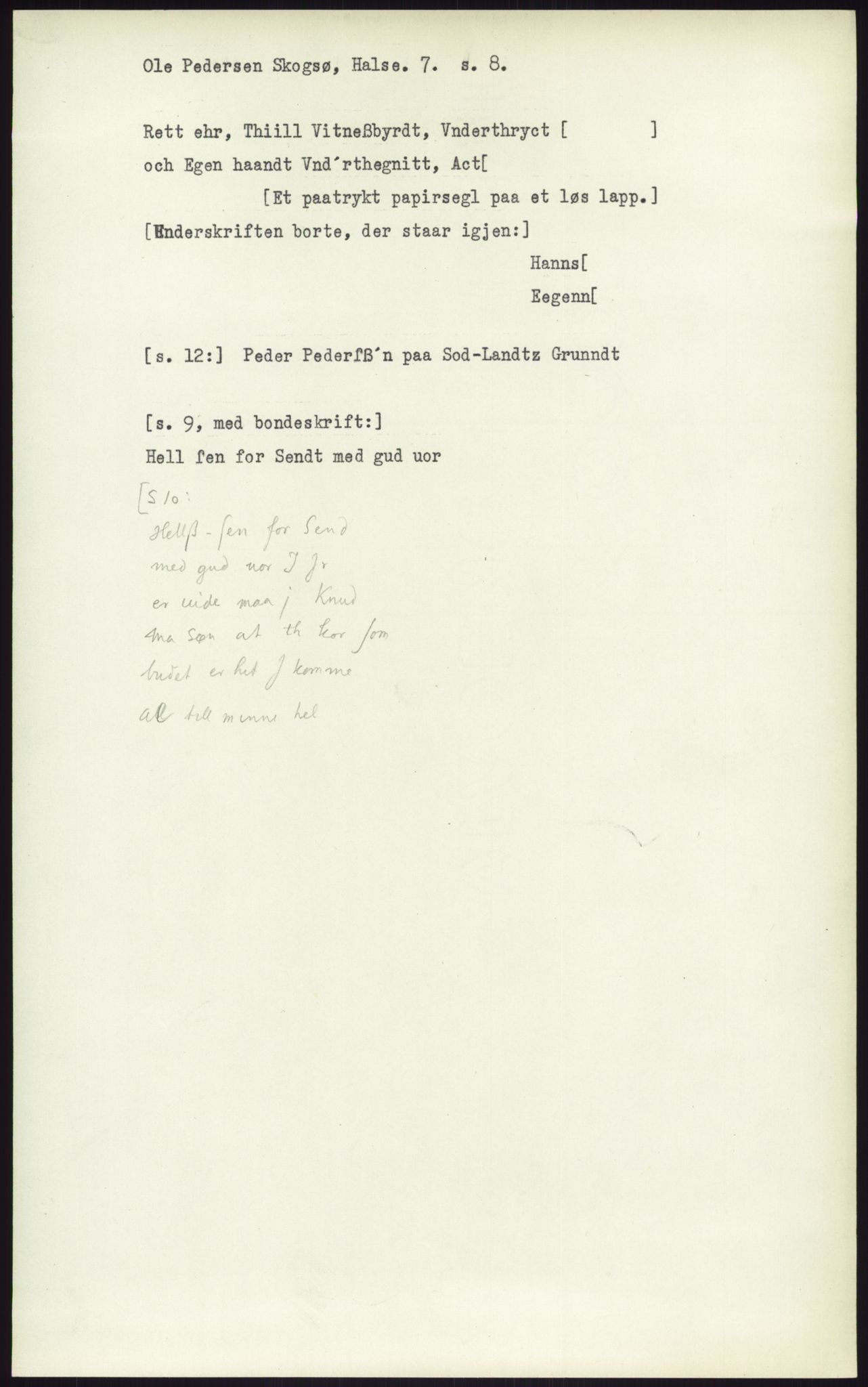 Samlinger til kildeutgivelse, Diplomavskriftsamlingen, AV/RA-EA-4053/H/Ha, p. 2862