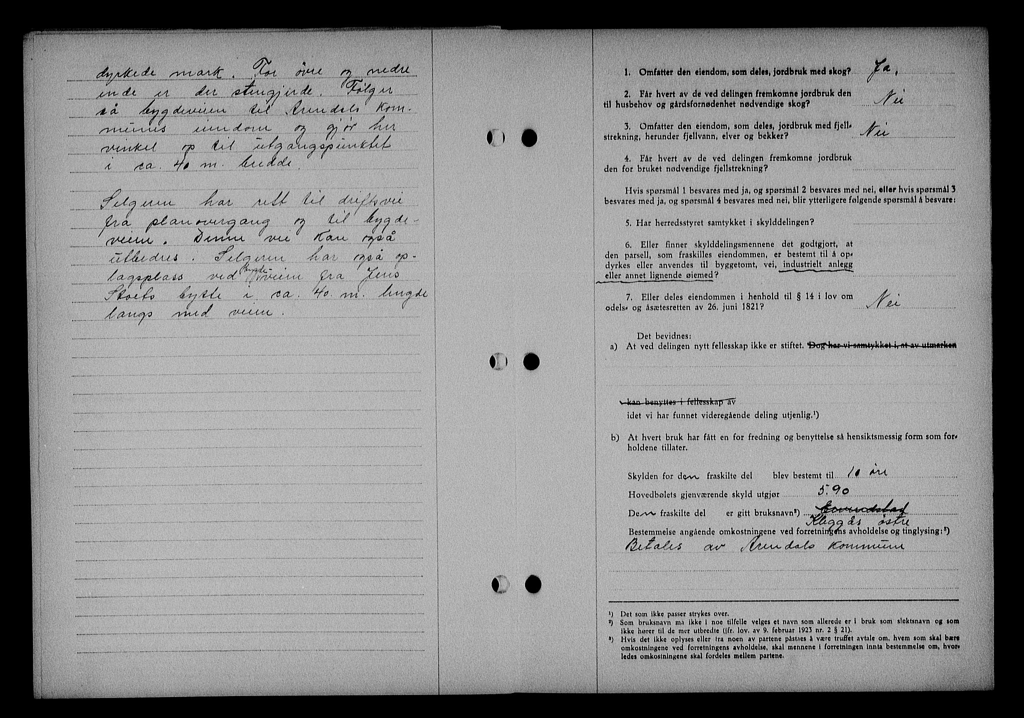 Nedenes sorenskriveri, AV/SAK-1221-0006/G/Gb/Gba/L0045: Mortgage book no. 41, 1938-1938, Diary no: : 843/1938