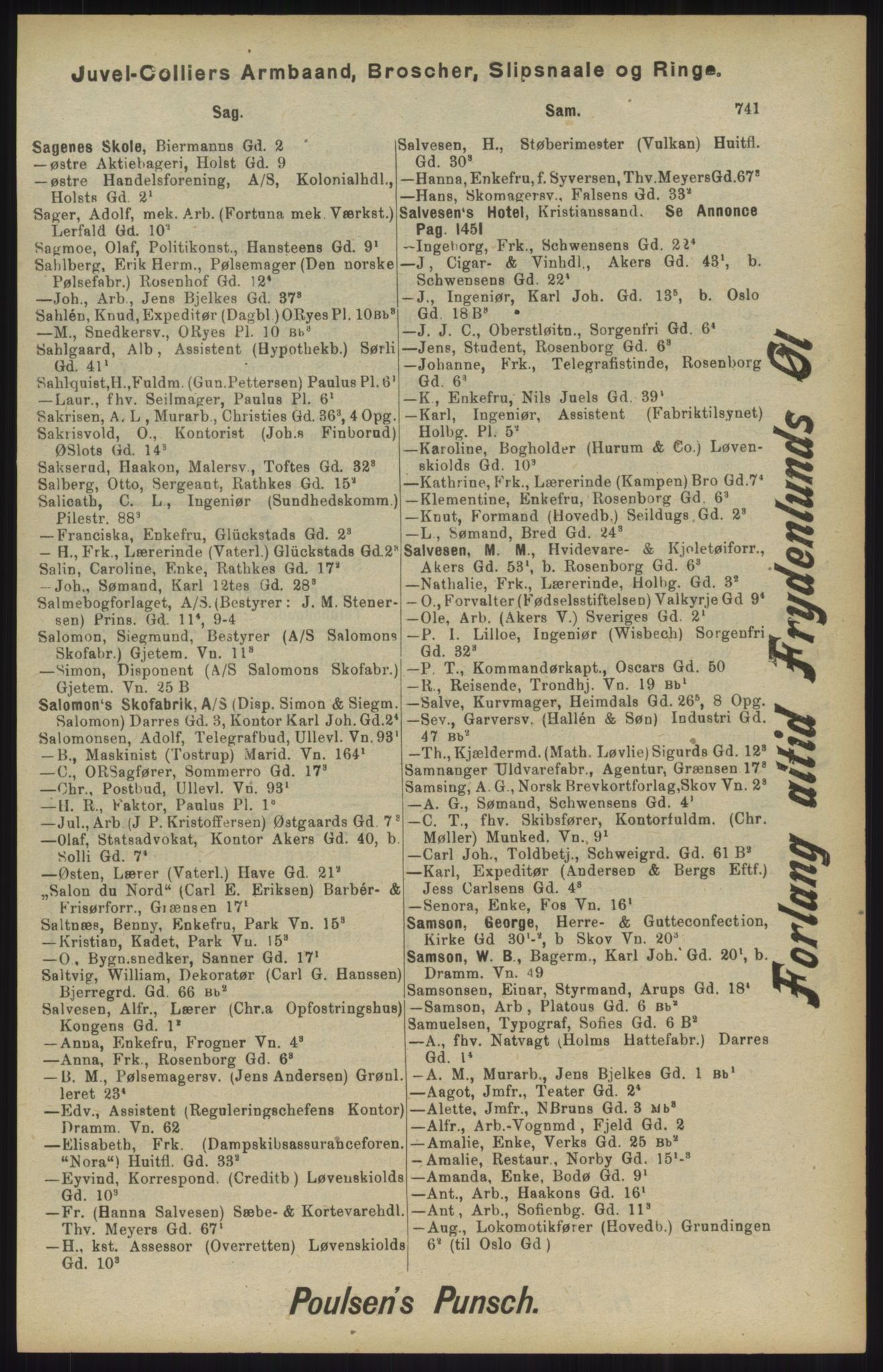 Kristiania/Oslo adressebok, PUBL/-, 1904, p. 741