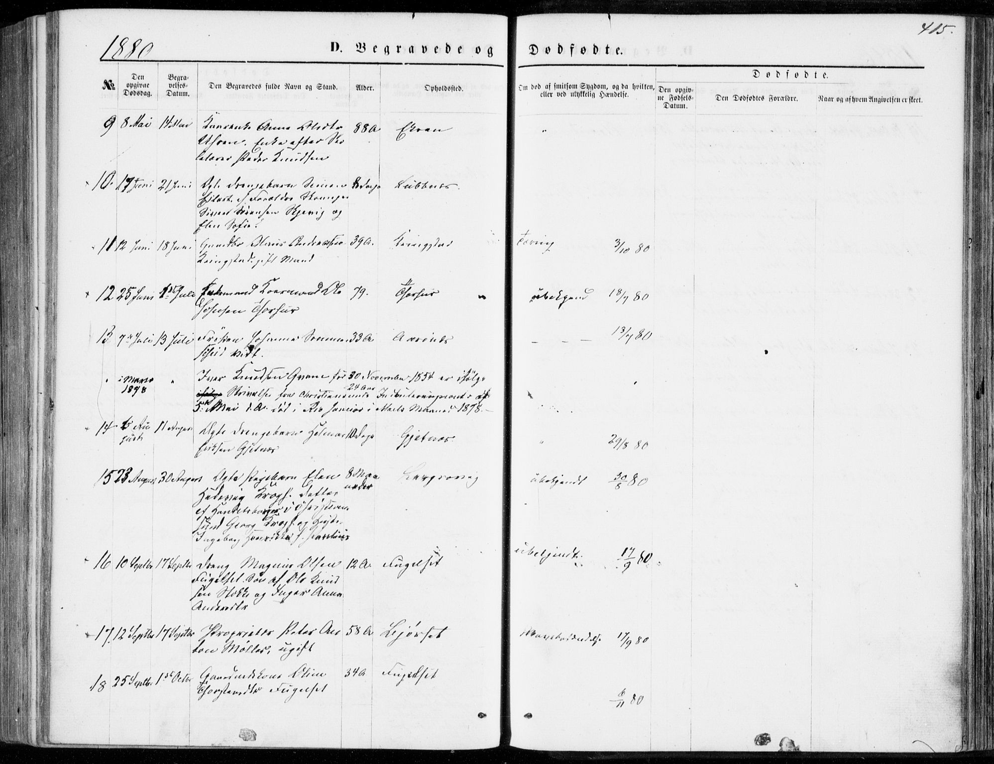 Ministerialprotokoller, klokkerbøker og fødselsregistre - Møre og Romsdal, AV/SAT-A-1454/555/L0655: Parish register (official) no. 555A05, 1869-1886, p. 415