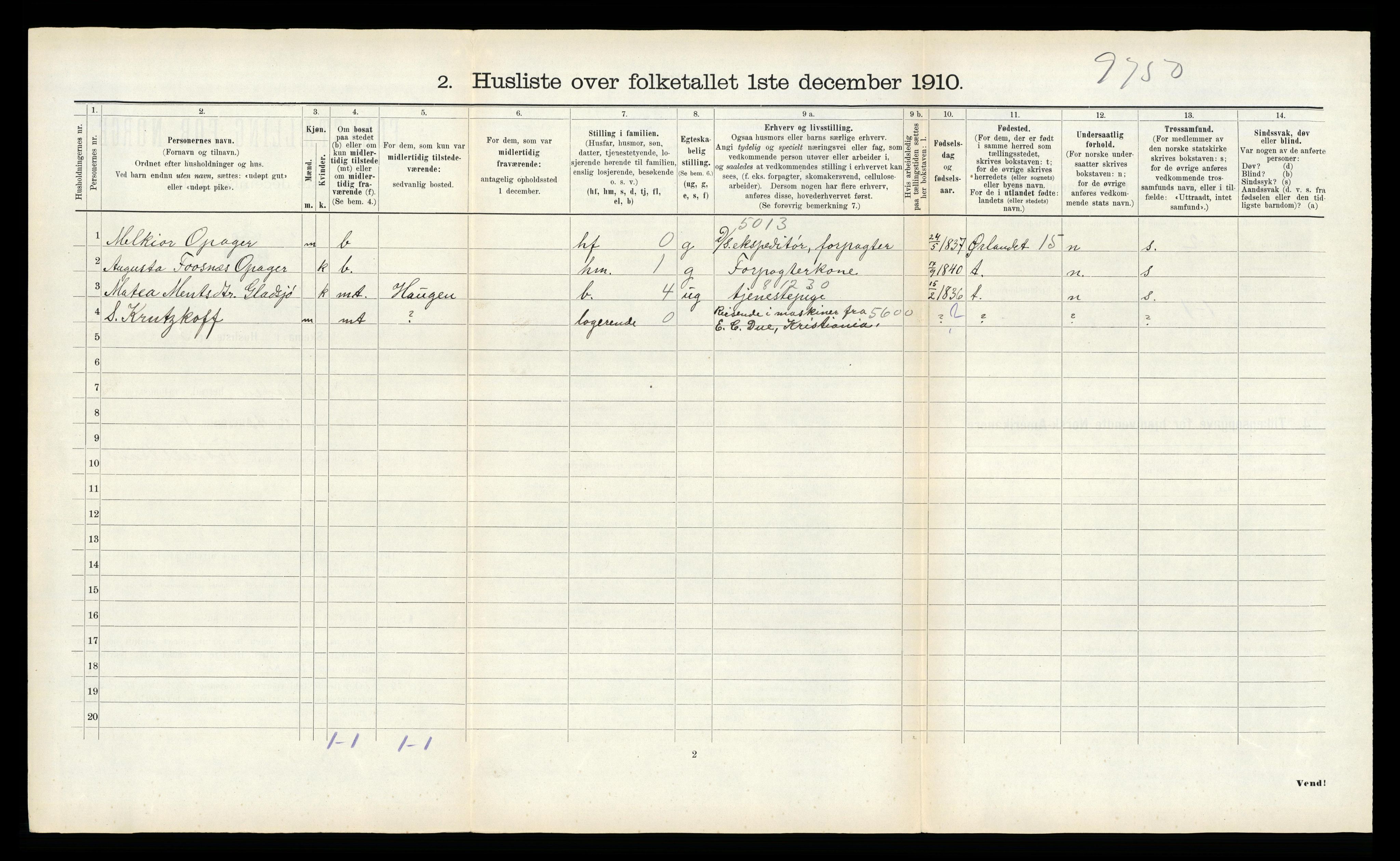 RA, 1910 census for Beitstad, 1910, p. 508