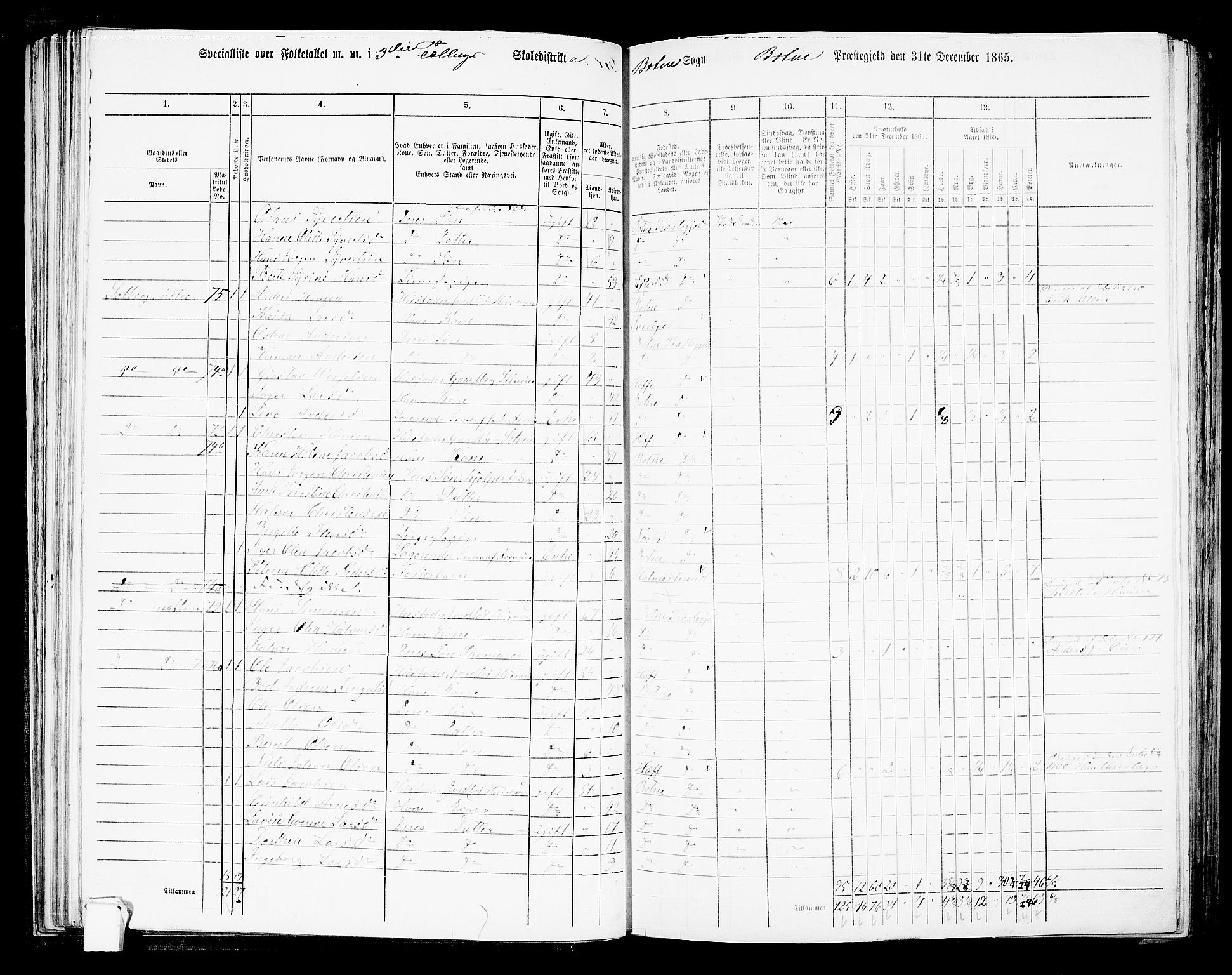 RA, 1865 census for Botne/Botne og Hillestad, 1865, p. 59