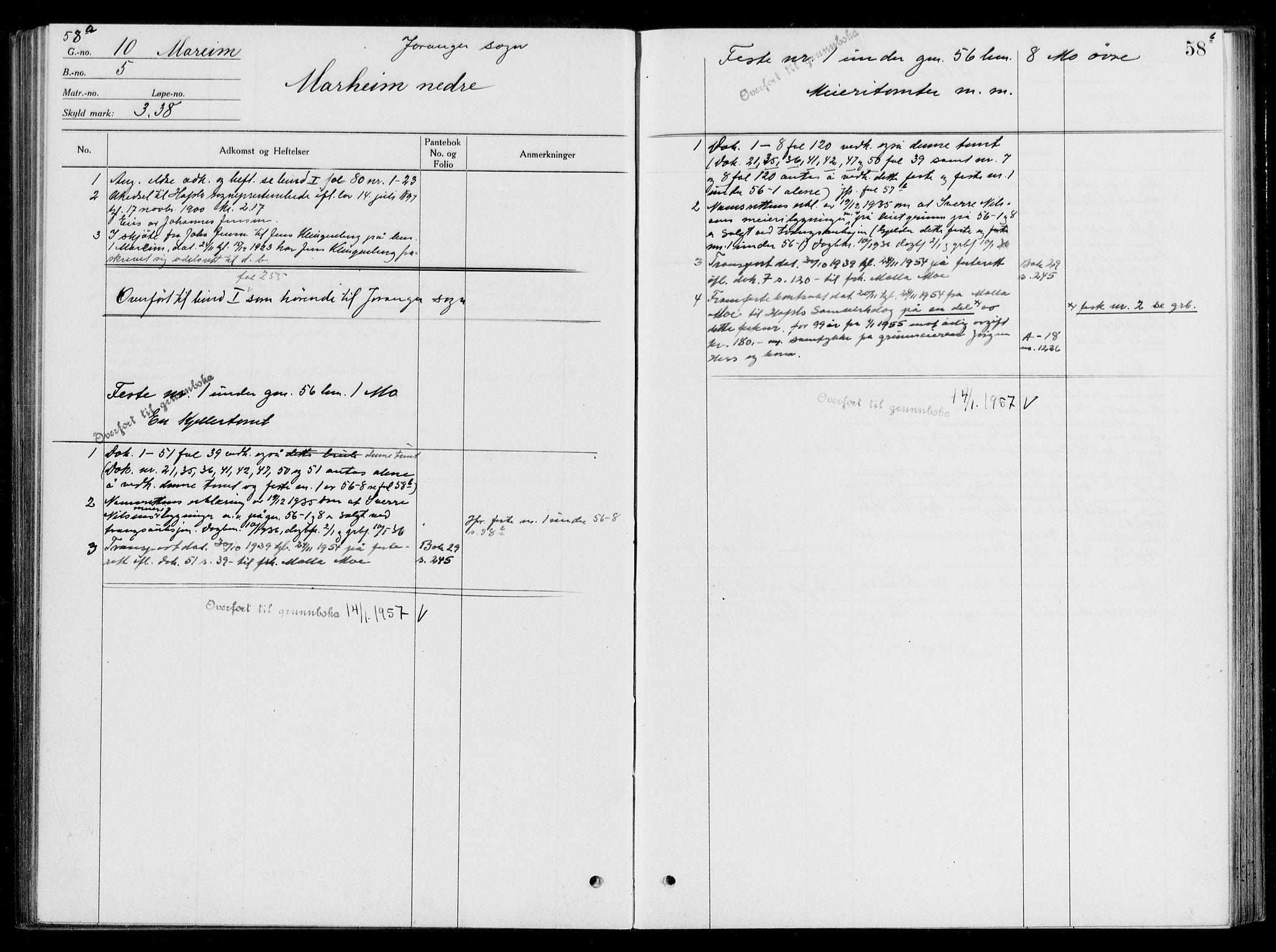 Indre Sogn tingrett, AV/SAB-A-3301/1/G/Ga/Gaa/L0012: Mortgage register no. II.A.a.12, 1829-1958, p. 58