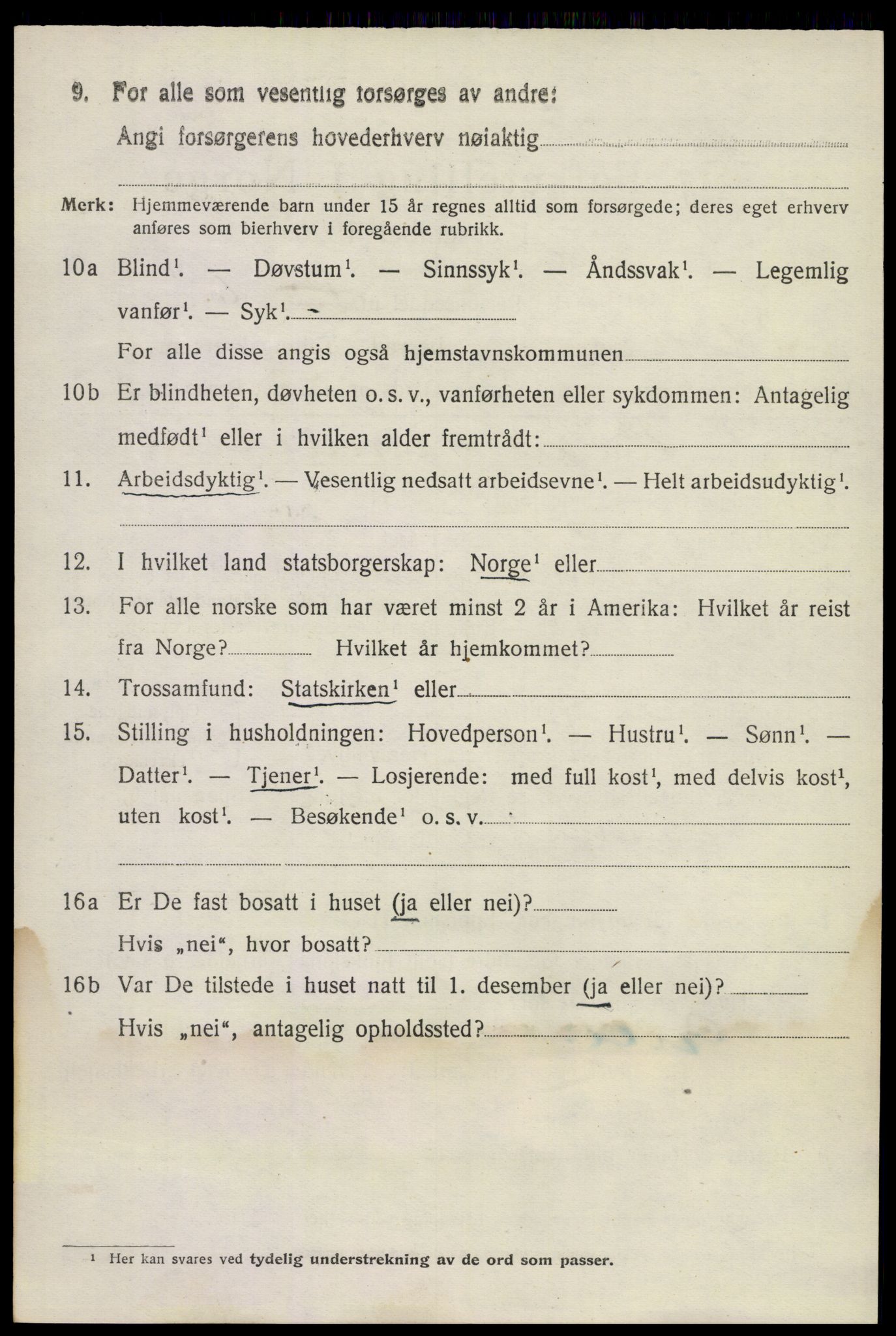 SAKO, 1920 census for Sandeherred, 1920, p. 9593