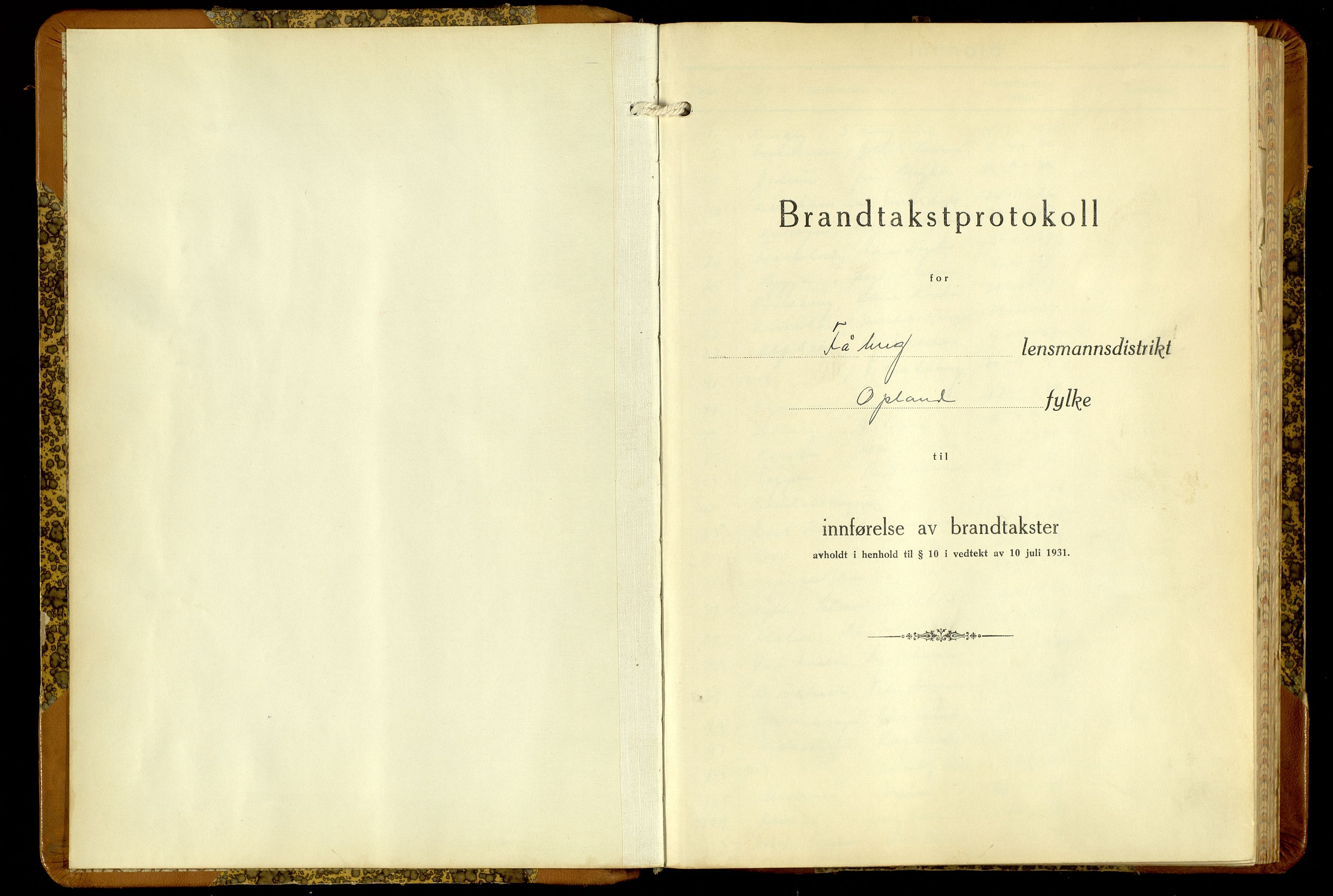 Norges Brannkasse, Fåberg, SAH/NBRANF-041/F/L0006: Branntakstprotokoll, 1936-1955