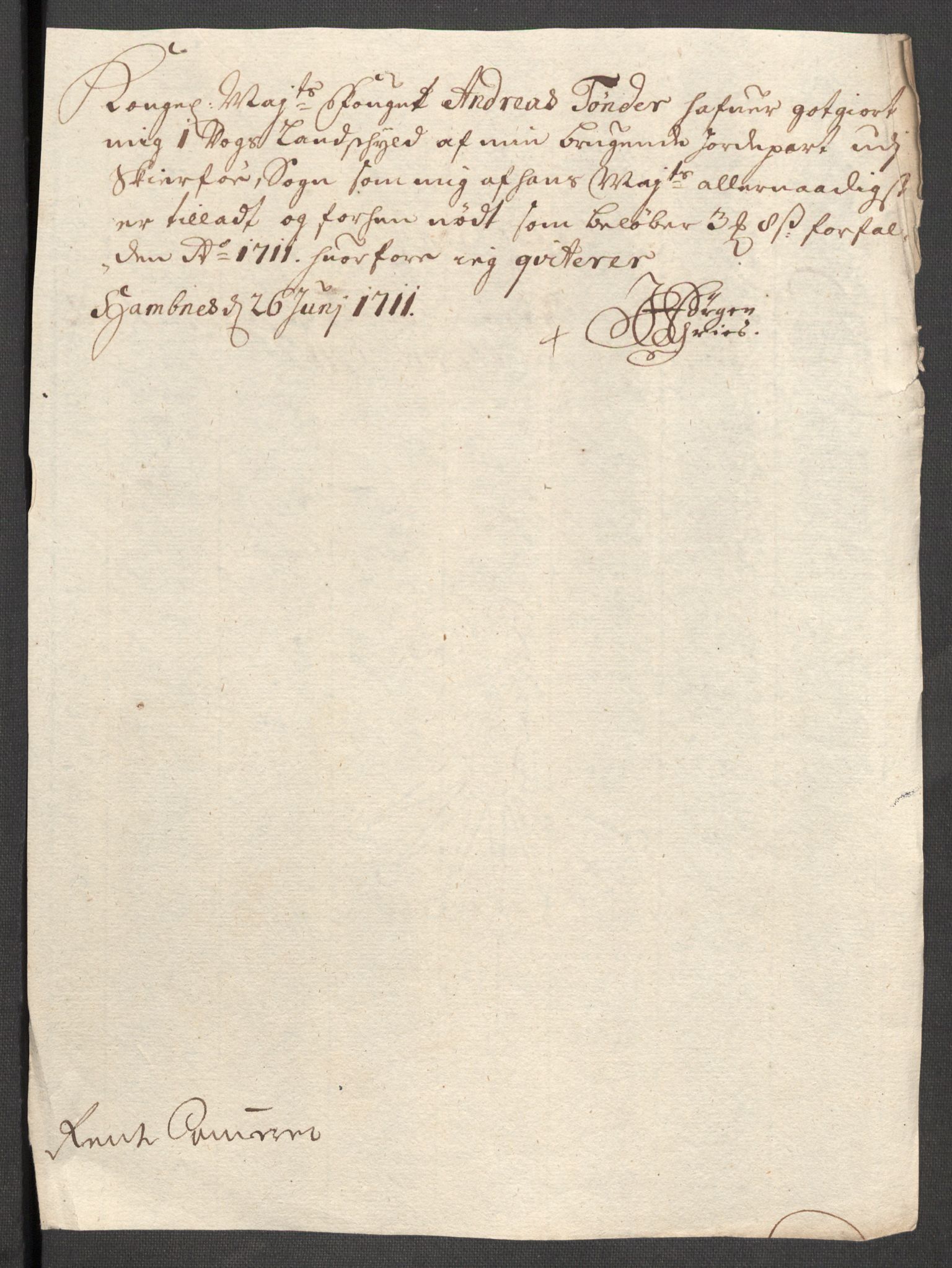 Rentekammeret inntil 1814, Reviderte regnskaper, Fogderegnskap, AV/RA-EA-4092/R68/L4758: Fogderegnskap Senja og Troms, 1711-1712, p. 278