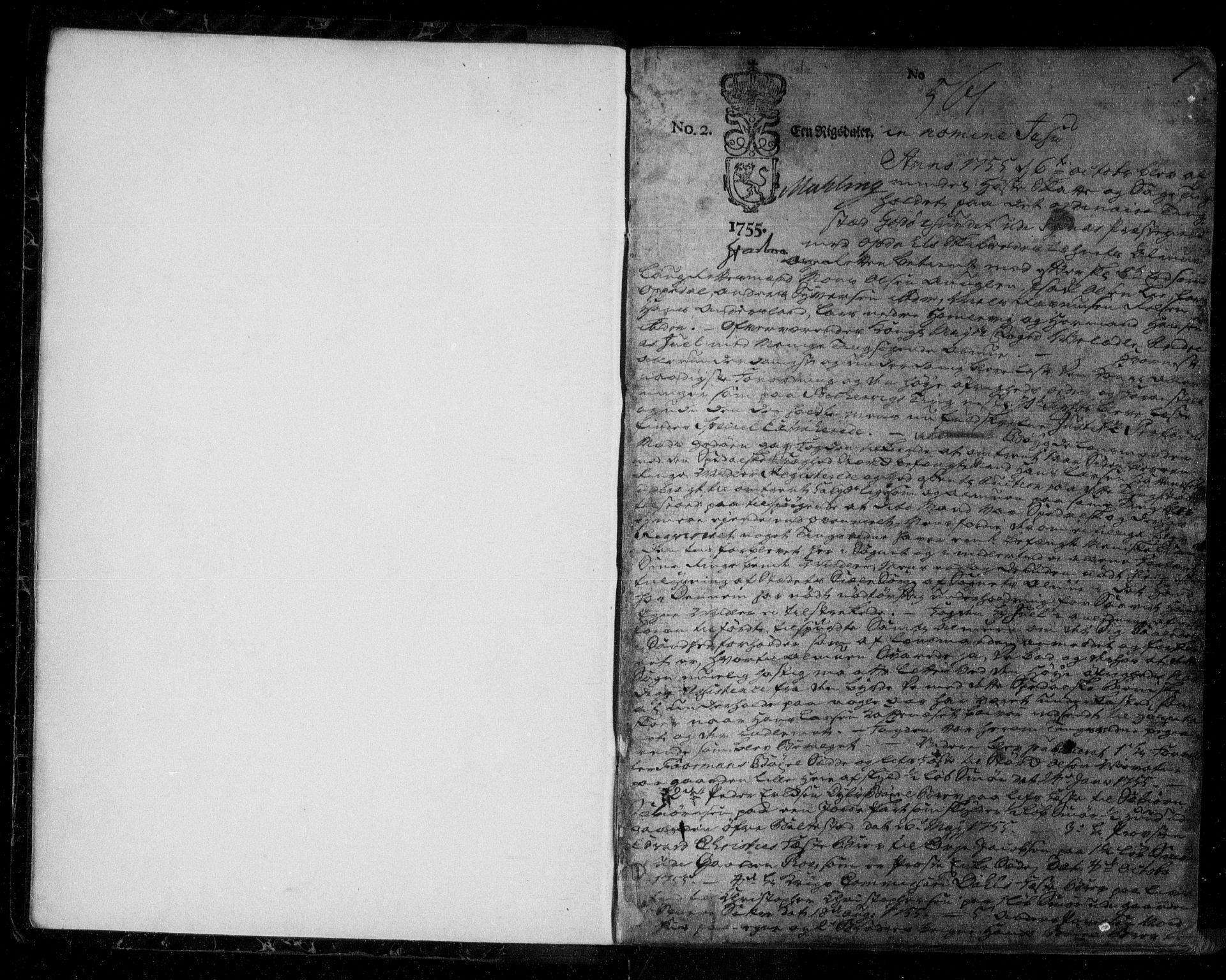 Sunnhordland sorenskrivar, SAB/A-2401/1/F/Faa/L0037: Tingbøker, 1755-1759, p. 0b-1a