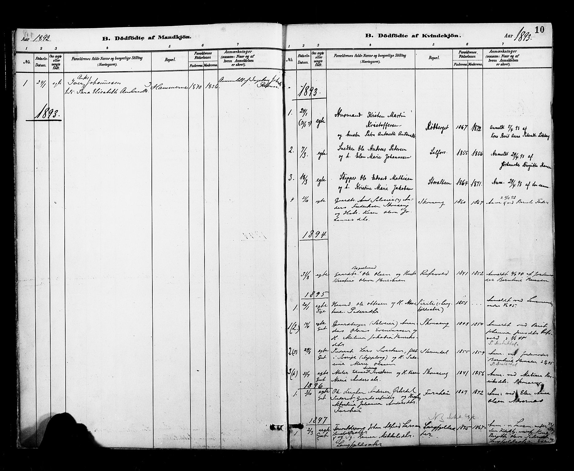 Ministerialprotokoller, klokkerbøker og fødselsregistre - Nordland, AV/SAT-A-1459/827/L0401: Parish register (official) no. 827A13, 1887-1905, p. 10