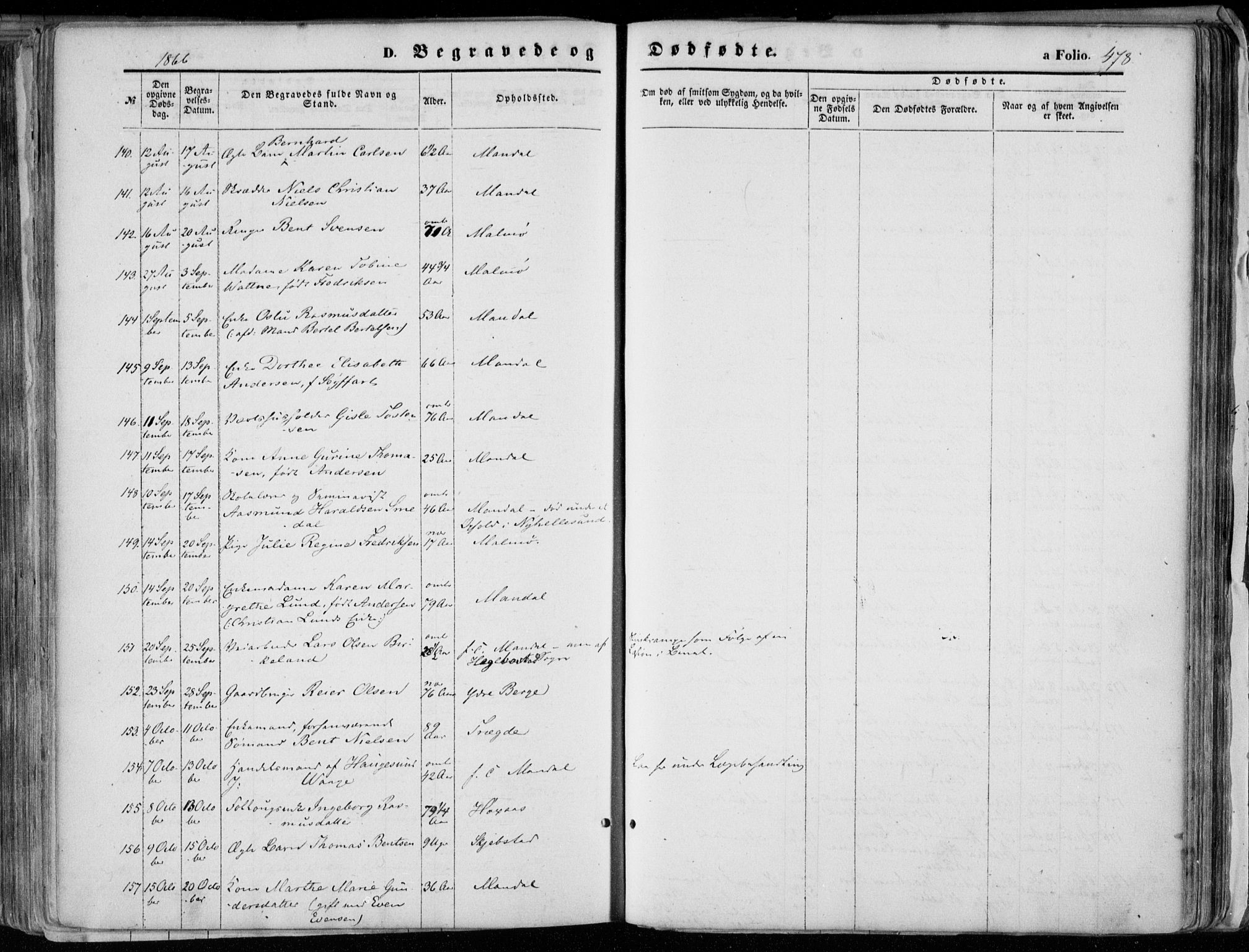 Mandal sokneprestkontor, AV/SAK-1111-0030/F/Fa/Faa/L0014: Parish register (official) no. A 14, 1859-1872, p. 478