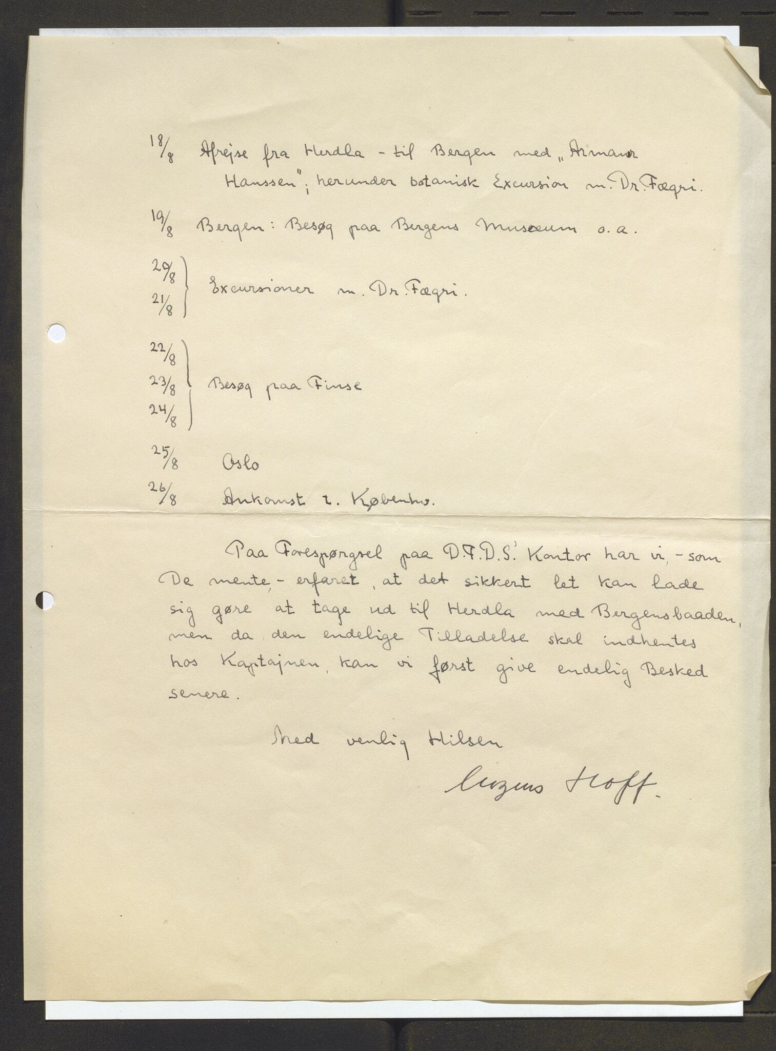 Bergens Museum, AV/SAB-A-17301/13/D/L0002: Korrespondanse , 1928-1940, p. 531