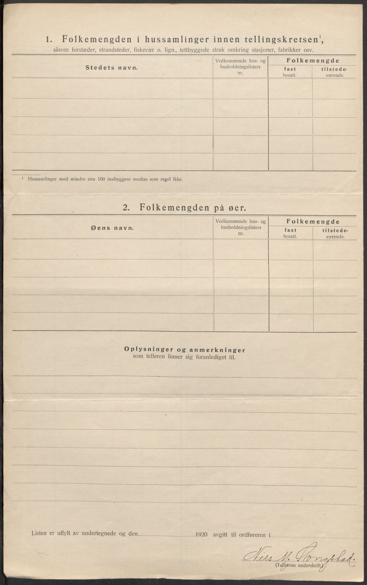 SAB, 1920 census for Haus, 1920, p. 23
