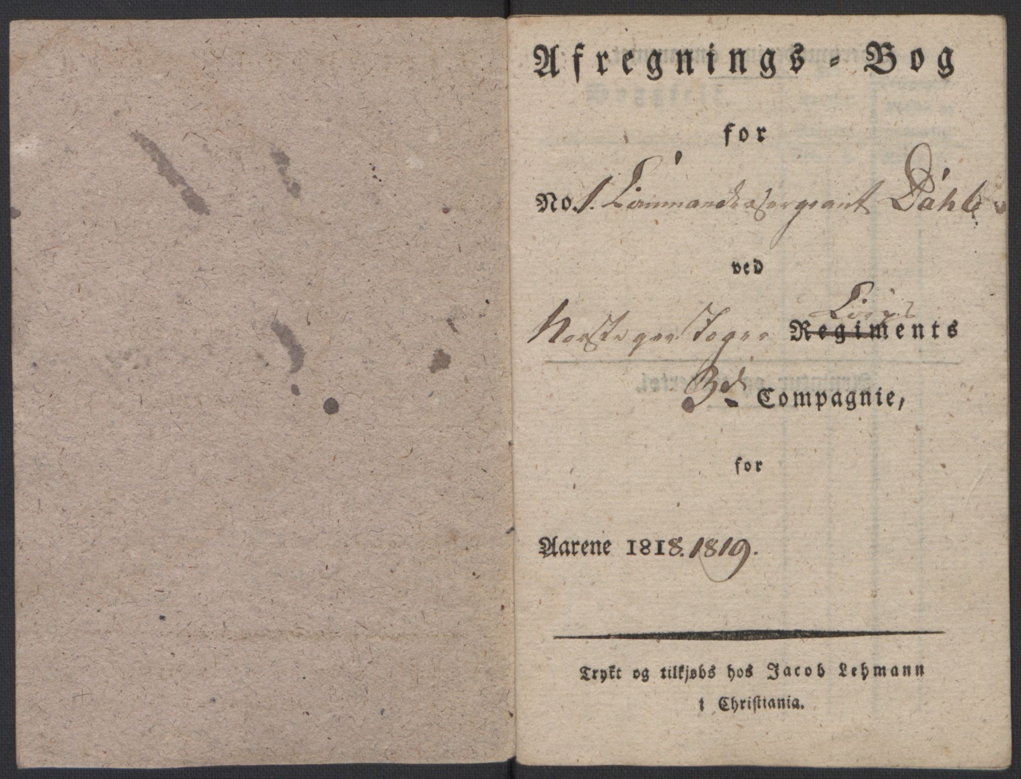 Forsvaret, Generalauditøren, AV/RA-RAFA-1772/F/Fj/Fjb/L0005: Skifter 1818 - 1823, 1818-1823, p. 92