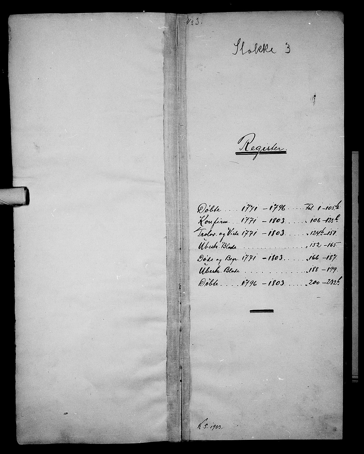 Stokke kirkebøker, AV/SAKO-A-320/F/Fa/L0003: Parish register (official) no. I 3, 1771-1803