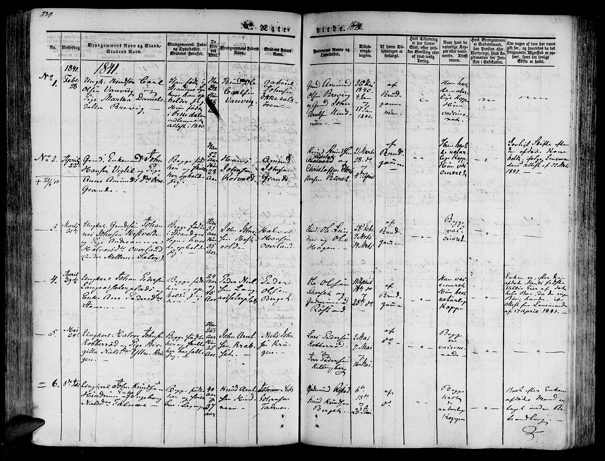 Ministerialprotokoller, klokkerbøker og fødselsregistre - Nord-Trøndelag, SAT/A-1458/701/L0006: Parish register (official) no. 701A06, 1825-1841, p. 239