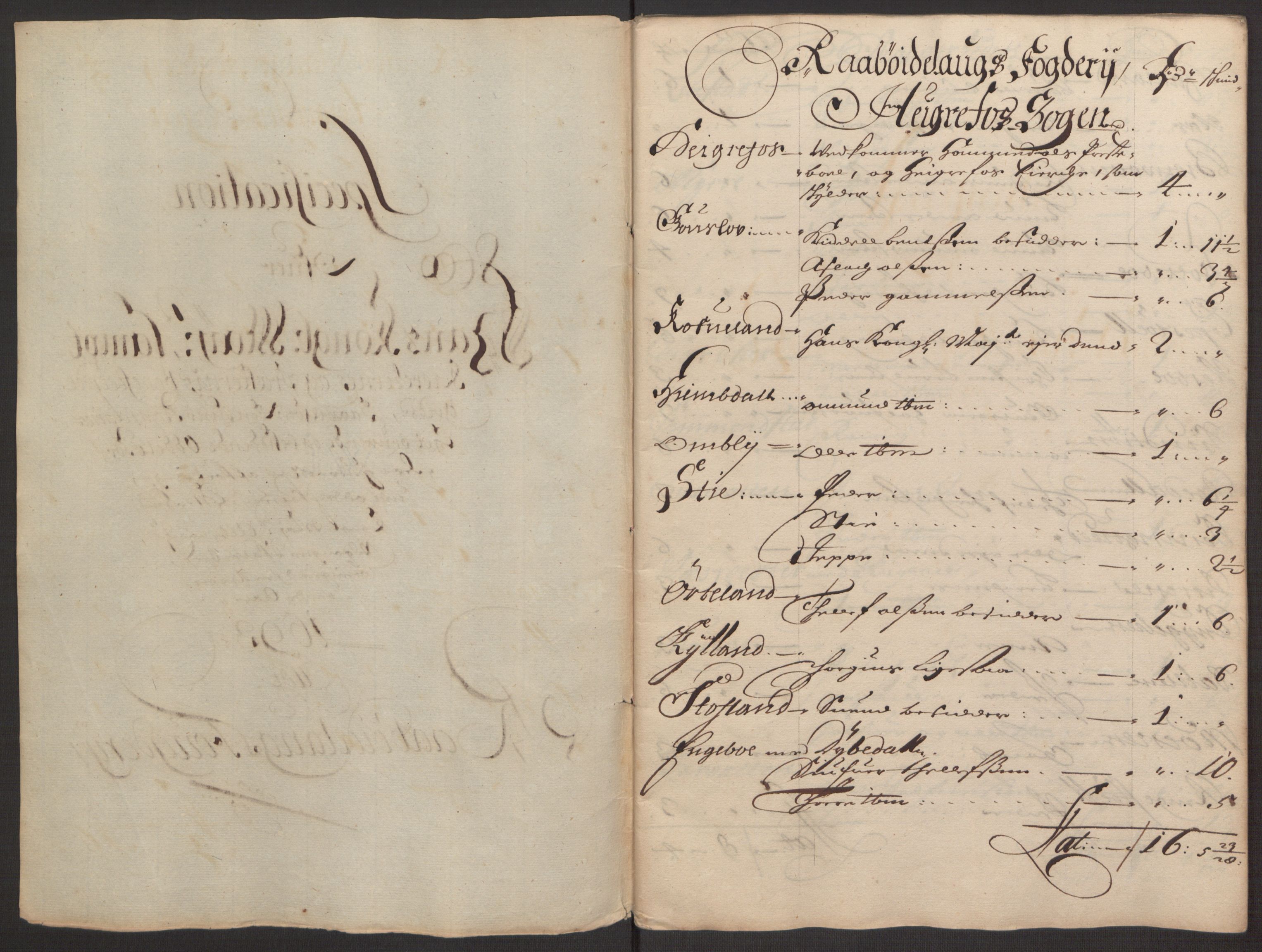 Rentekammeret inntil 1814, Reviderte regnskaper, Fogderegnskap, RA/EA-4092/R40/L2444: Fogderegnskap Råbyggelag, 1693-1696, p. 56