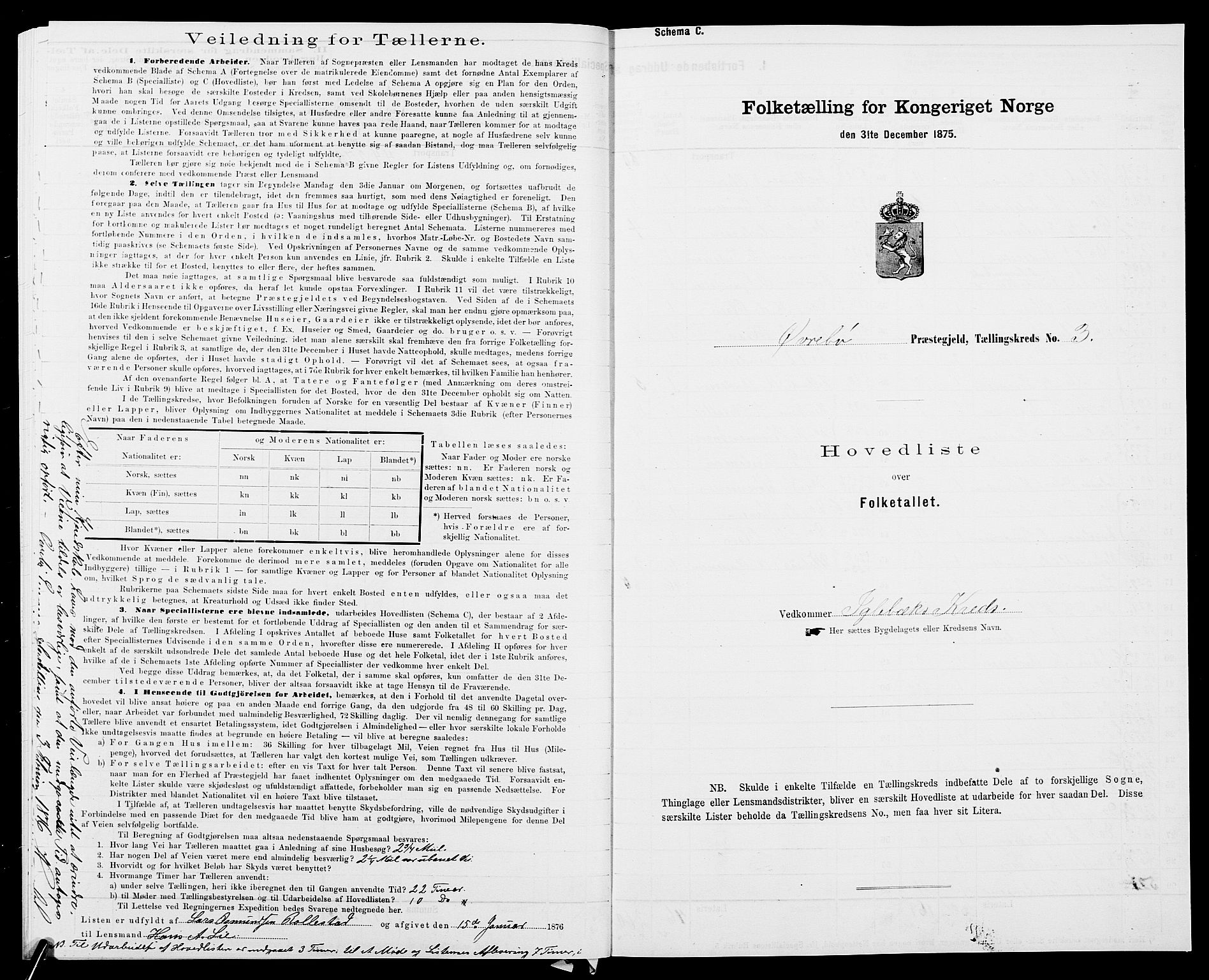 SAK, 1875 census for 1016P Øvrebø, 1875, p. 22