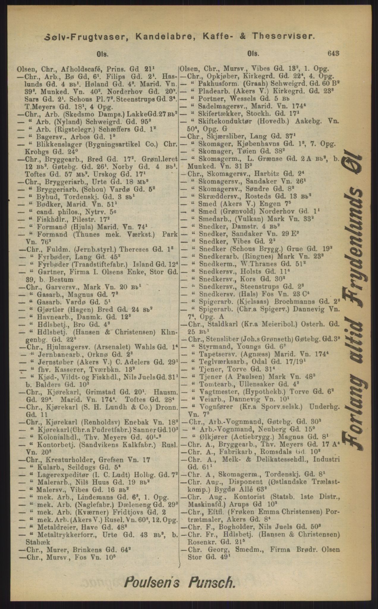 Kristiania/Oslo adressebok, PUBL/-, 1903, p. 643