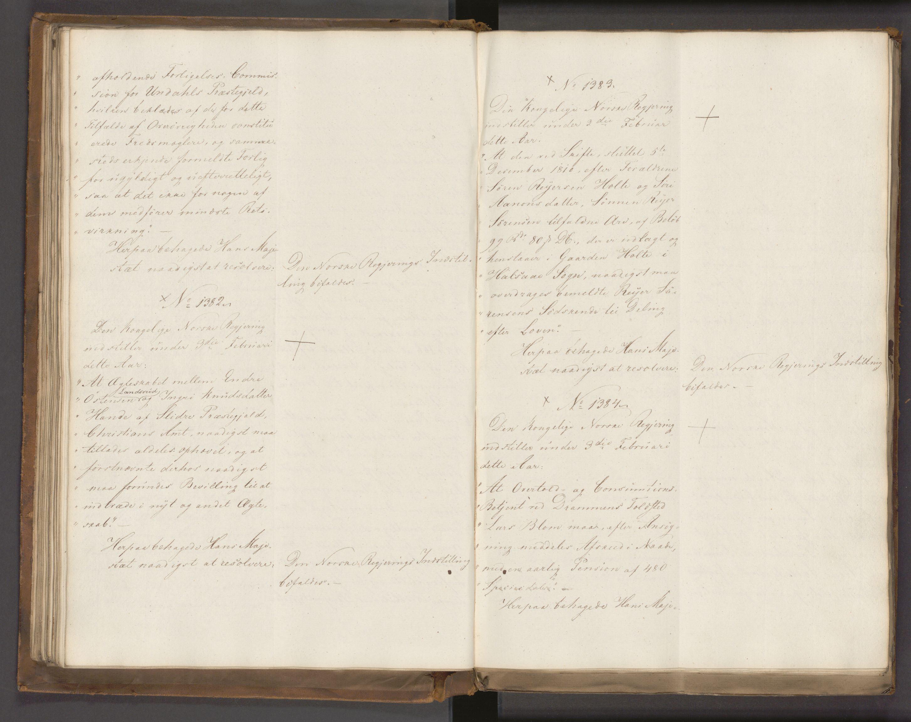 Statsrådssekretariatet, AV/RA-S-1001/A/Ab/L0022: Kgl. res. nr. 1210-1721, 1. halvår, 1826