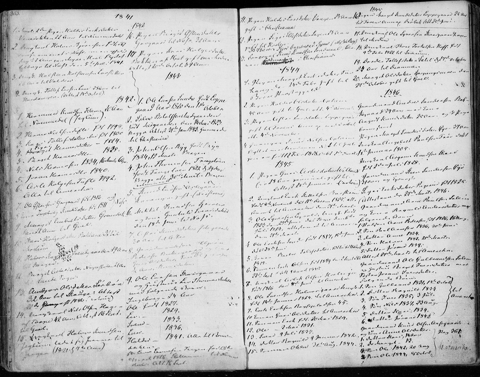 Ål kirkebøker, SAKO/A-249/F/Fa/L0005: Parish register (official) no. I 5, 1825-1848, p. 355