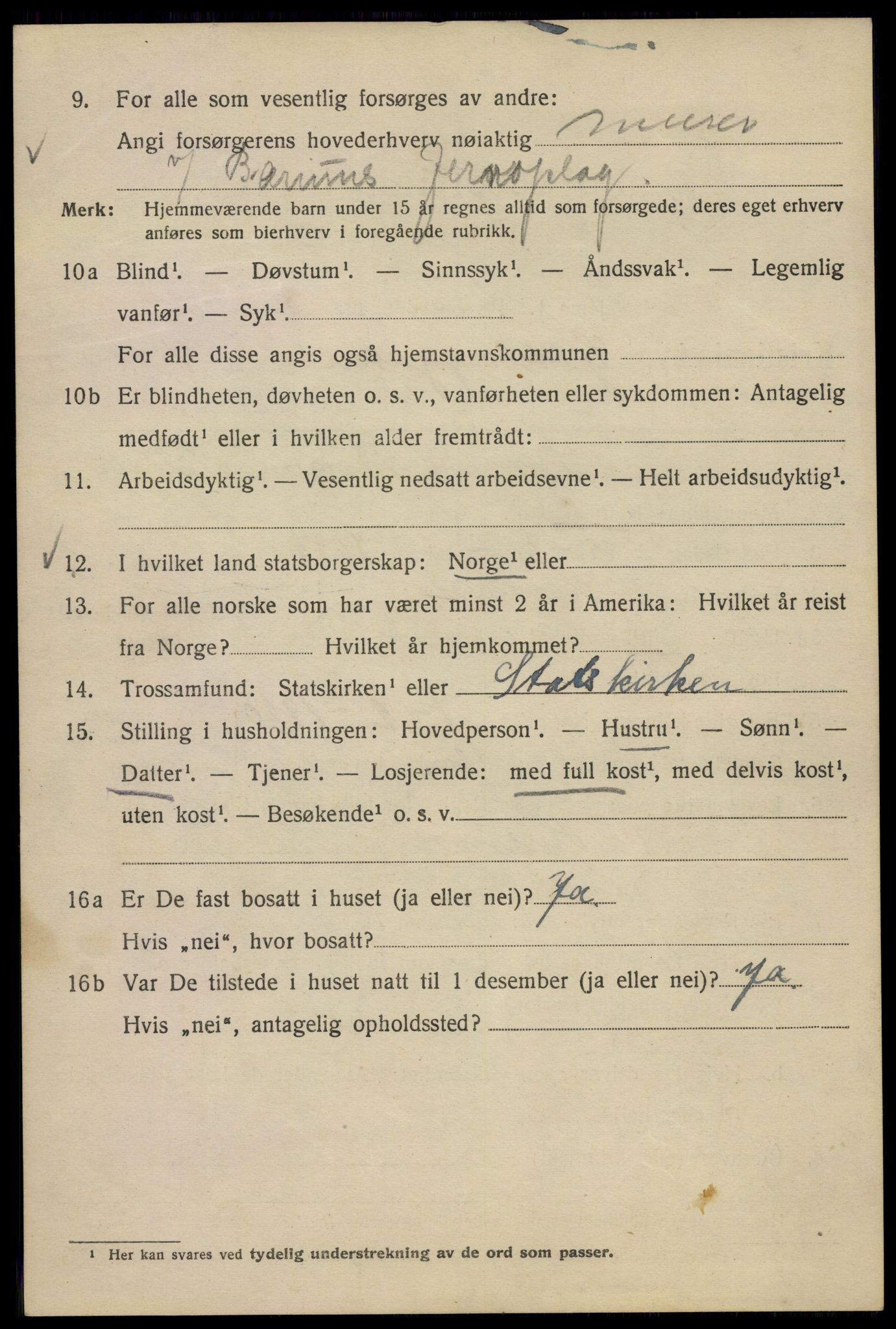 SAO, 1920 census for Kristiania, 1920, p. 262888