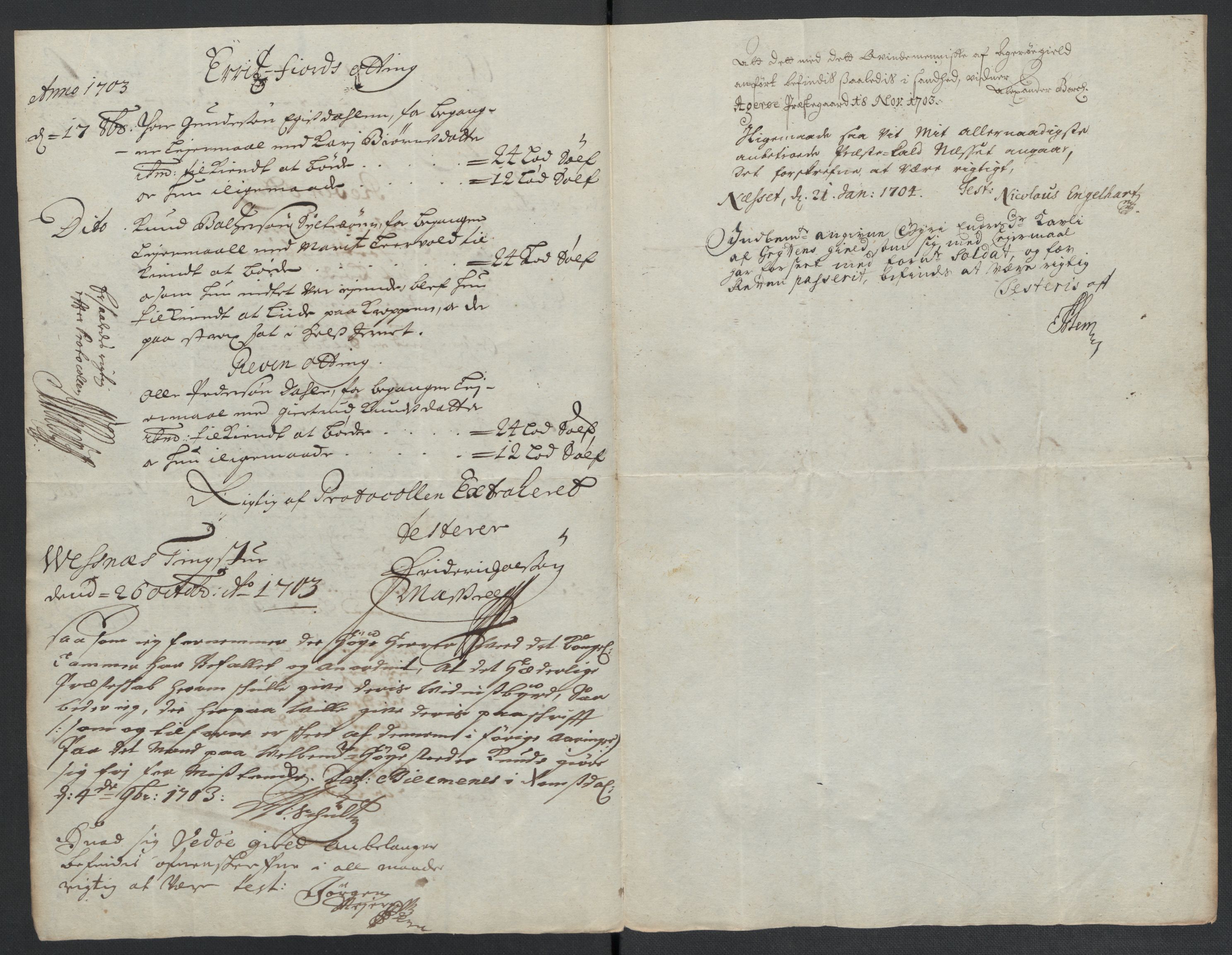 Rentekammeret inntil 1814, Reviderte regnskaper, Fogderegnskap, RA/EA-4092/R55/L3656: Fogderegnskap Romsdal, 1703-1705, p. 81