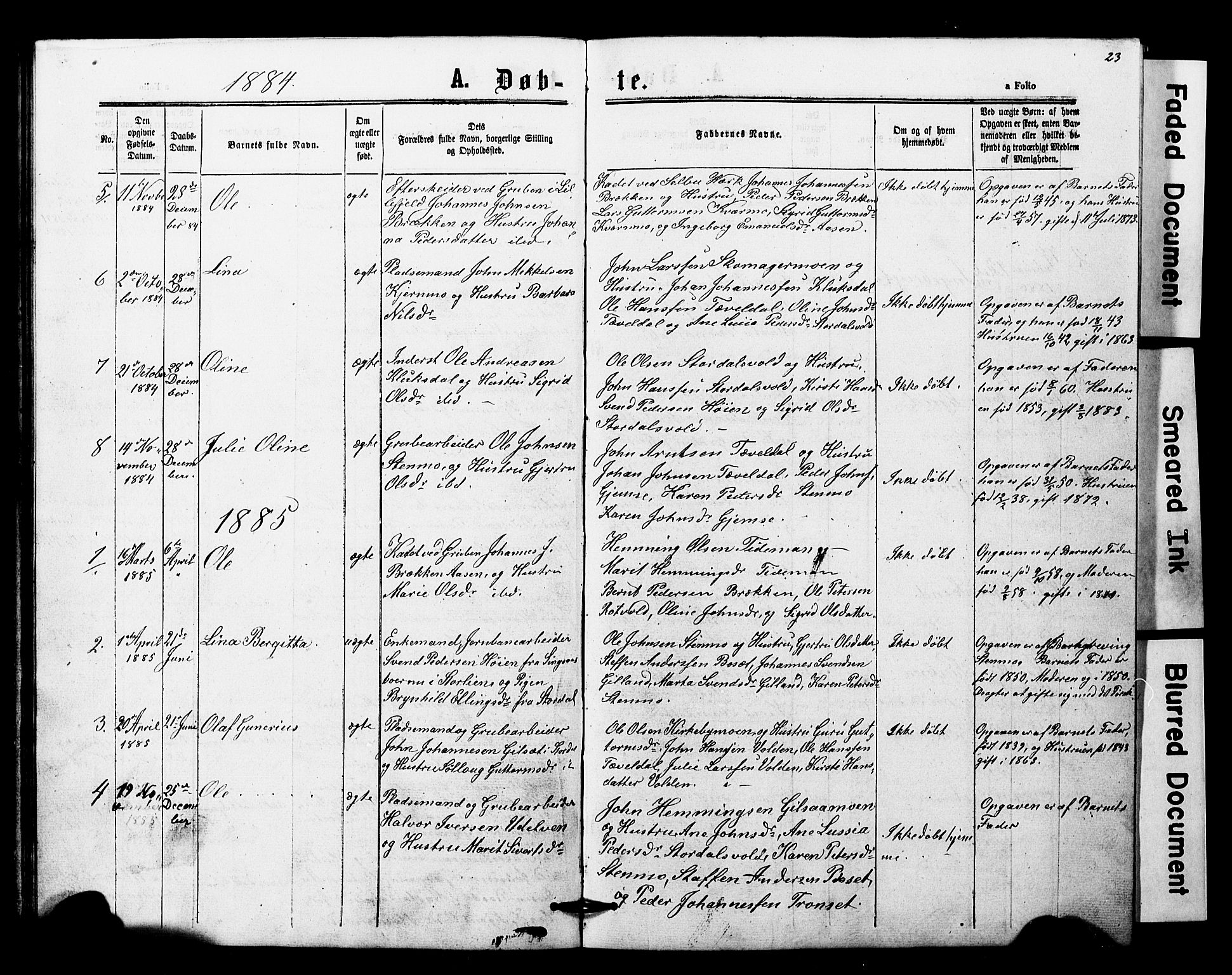 Ministerialprotokoller, klokkerbøker og fødselsregistre - Nord-Trøndelag, SAT/A-1458/707/L0052: Parish register (copy) no. 707C01, 1864-1897, p. 23