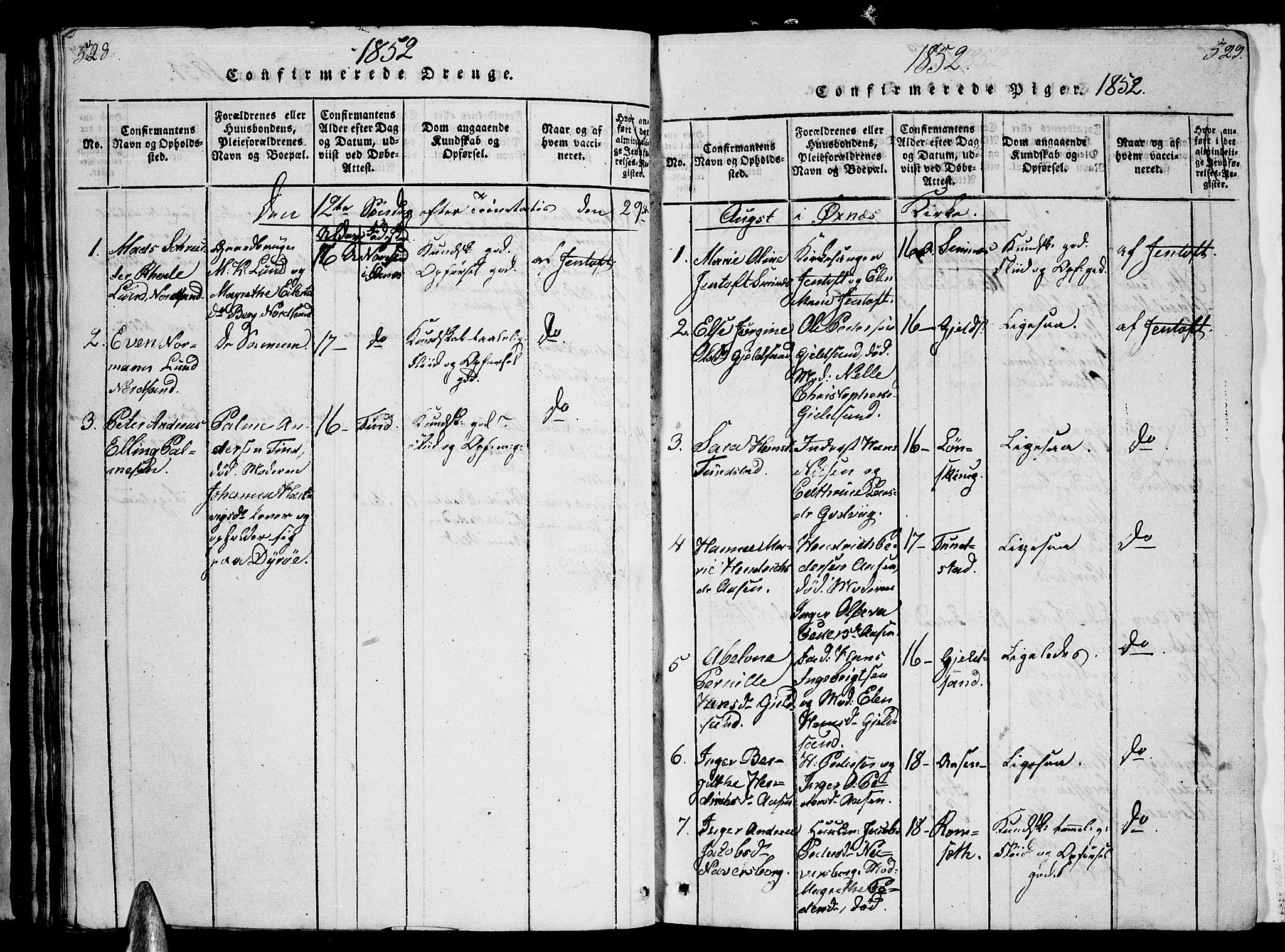 Ministerialprotokoller, klokkerbøker og fødselsregistre - Nordland, AV/SAT-A-1459/893/L1346: Parish register (copy) no. 893C01, 1820-1858, p. 528-529