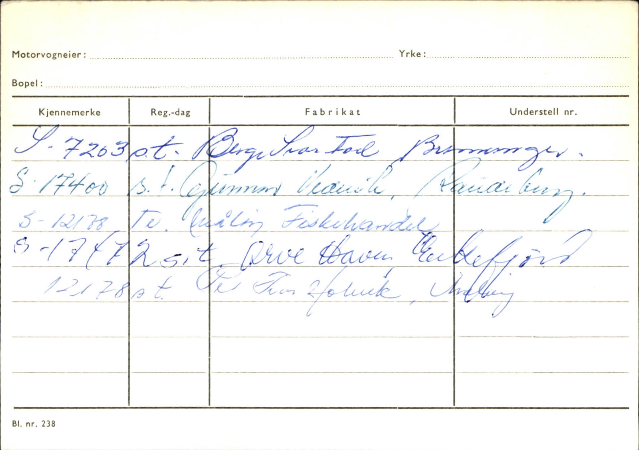 Statens vegvesen, Sogn og Fjordane vegkontor, AV/SAB-A-5301/4/F/L0144: Registerkort Vågsøy A-R, 1945-1975, p. 246