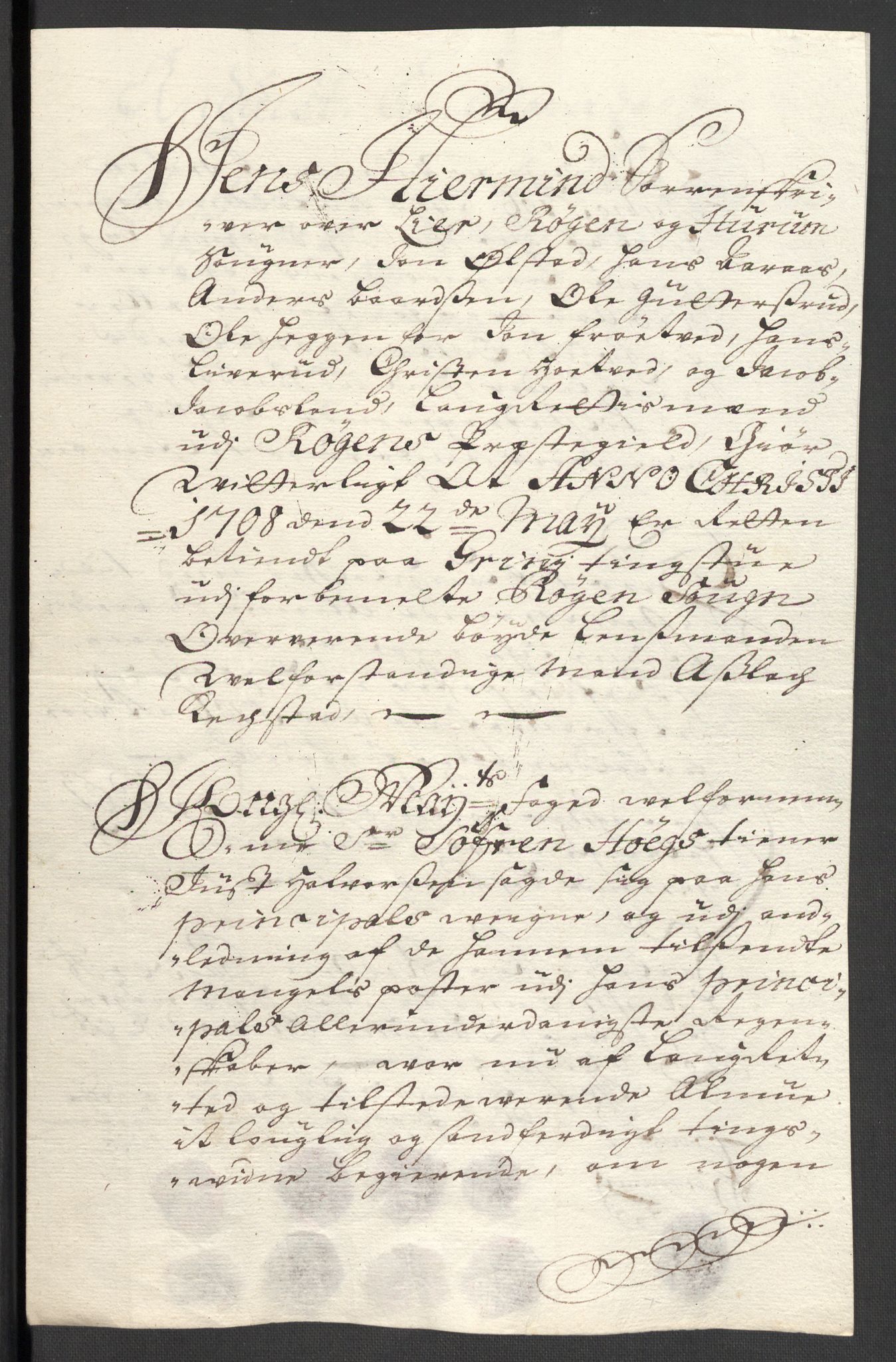 Rentekammeret inntil 1814, Reviderte regnskaper, Fogderegnskap, AV/RA-EA-4092/R30/L1701: Fogderegnskap Hurum, Røyken, Eiker og Lier, 1706-1707, p. 206