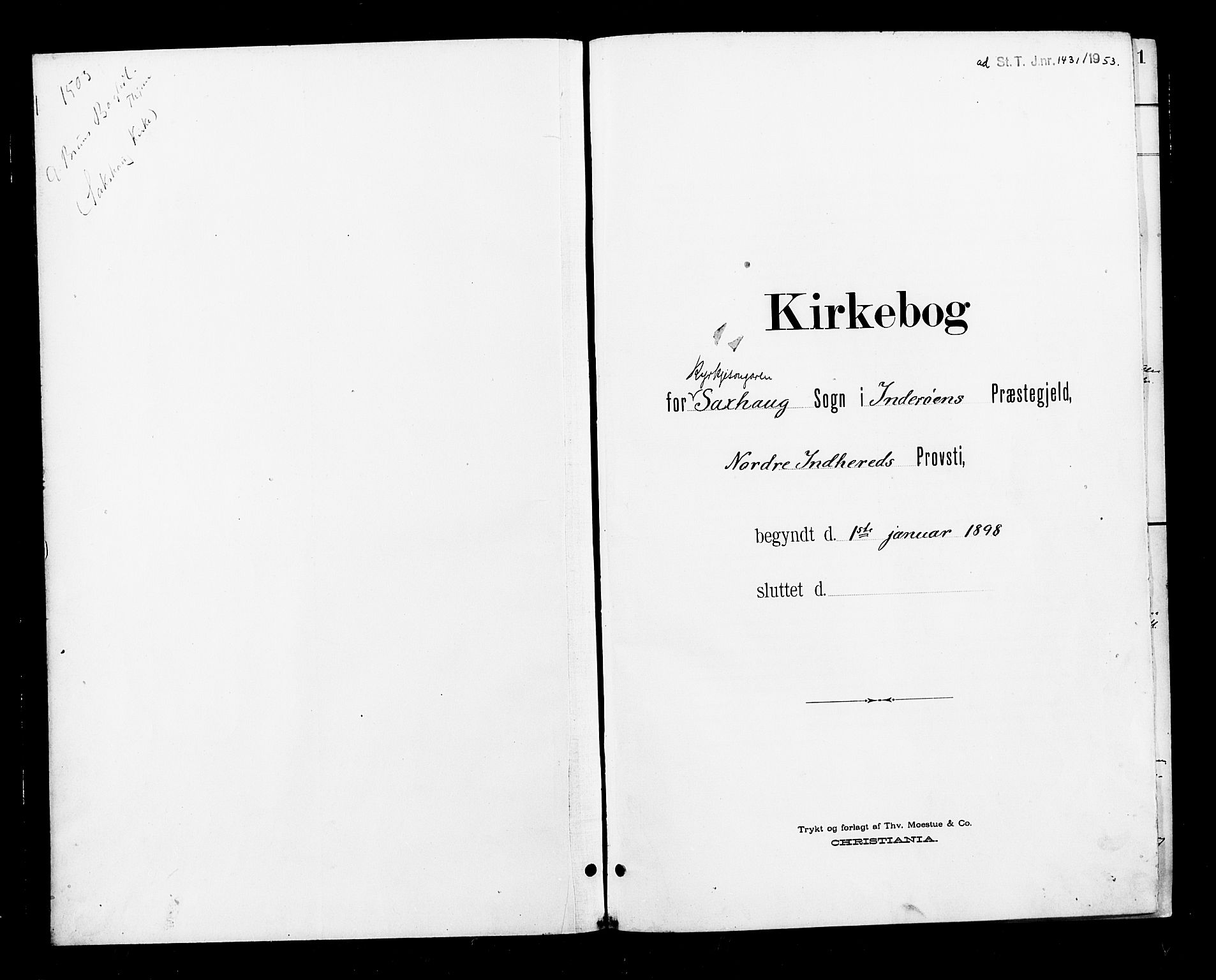 Ministerialprotokoller, klokkerbøker og fødselsregistre - Nord-Trøndelag, SAT/A-1458/730/L0302: Parish register (copy) no. 730C05, 1898-1924