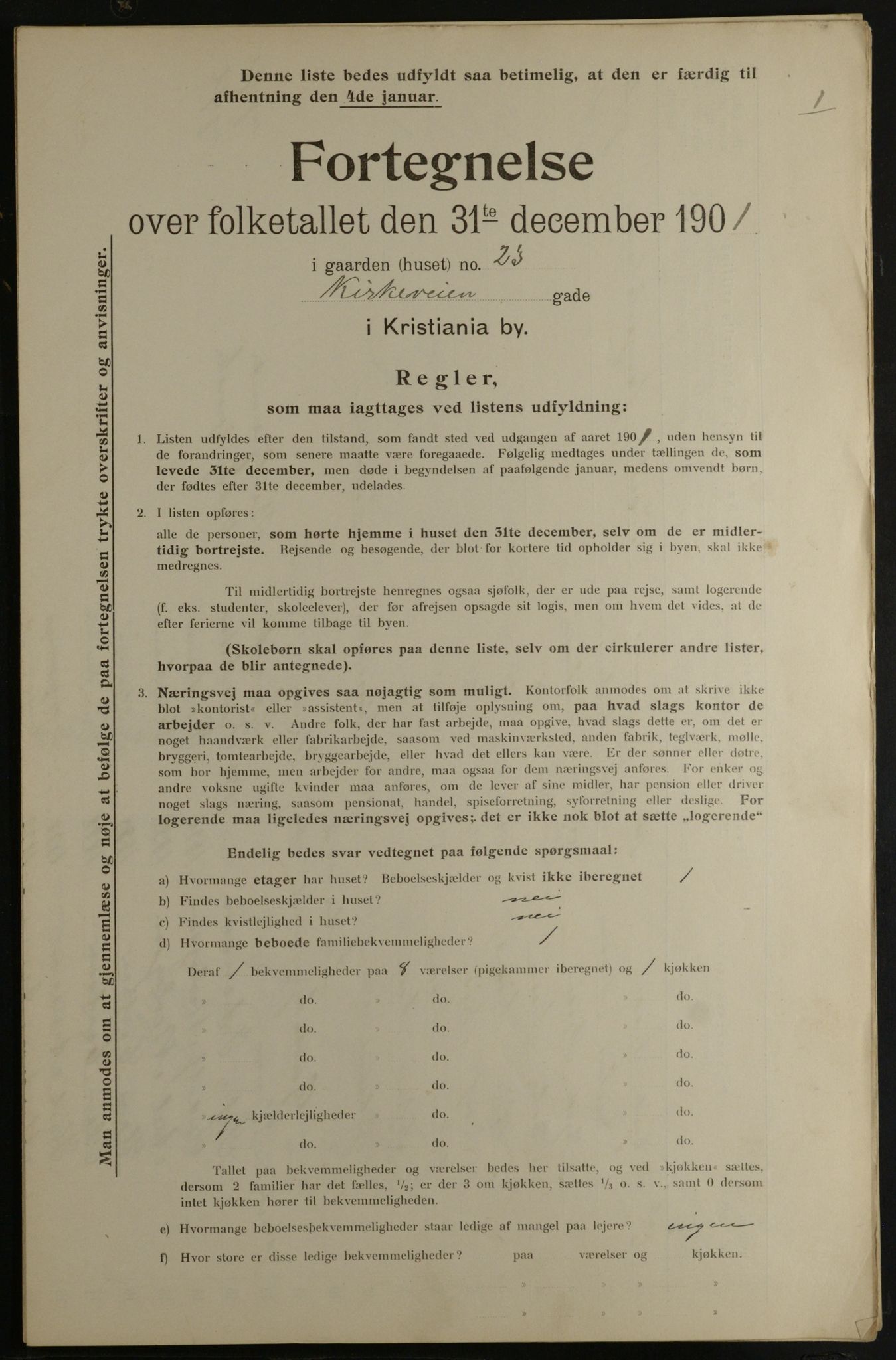 OBA, Municipal Census 1901 for Kristiania, 1901, p. 7983