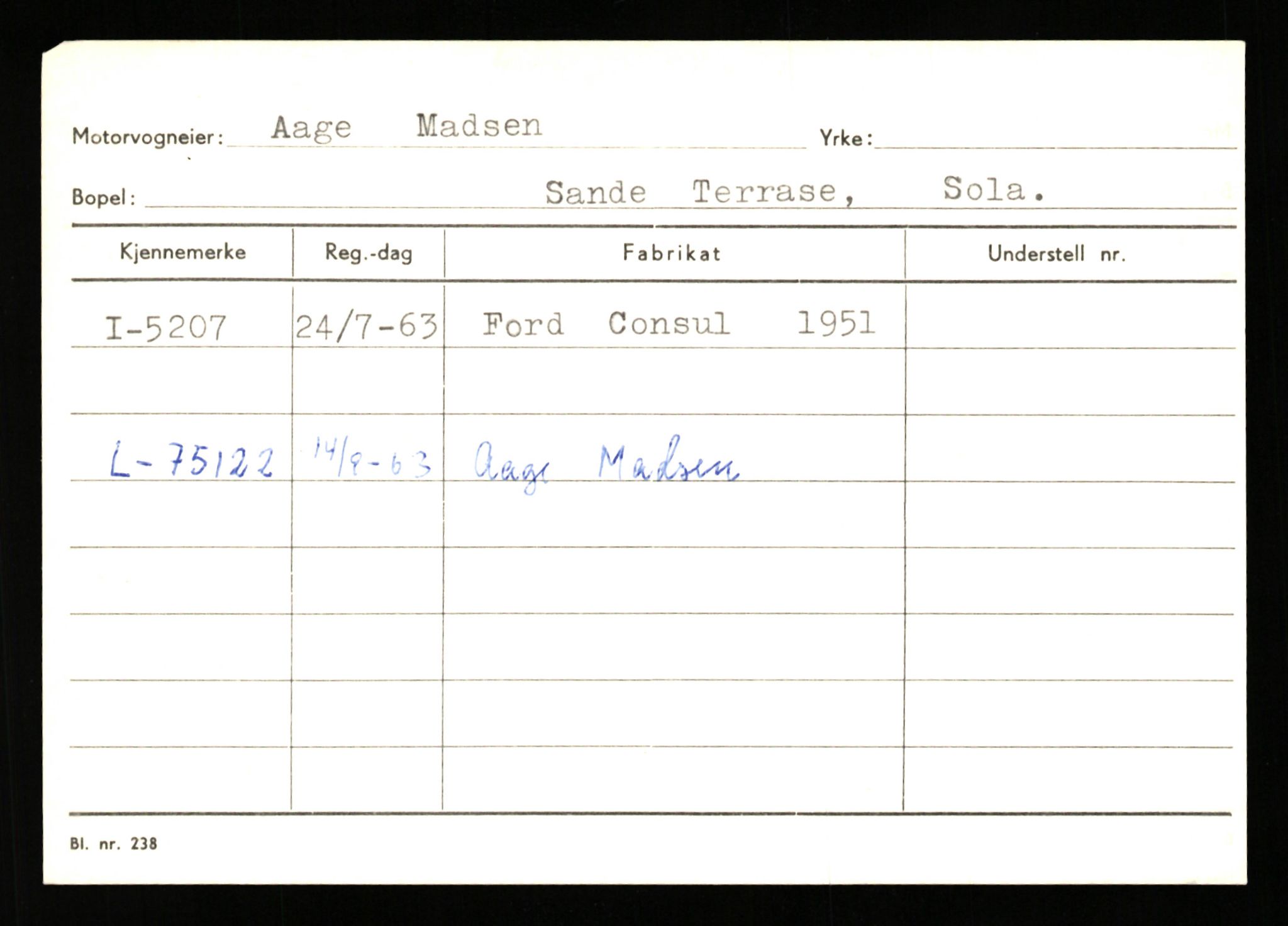 Stavanger trafikkstasjon, AV/SAST-A-101942/0/G/L0001: Registreringsnummer: 0 - 5782, 1930-1971, p. 3055