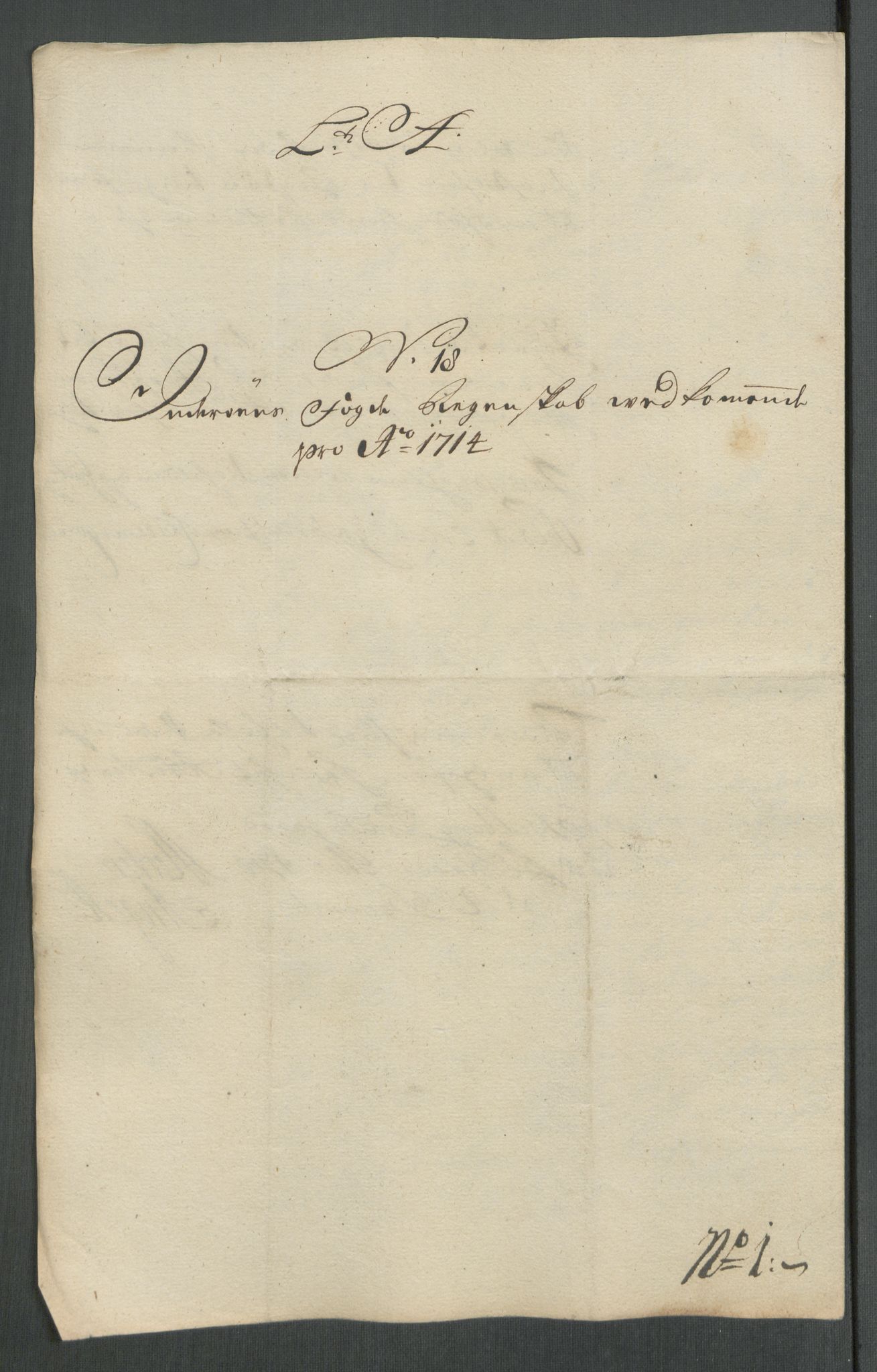 Rentekammeret inntil 1814, Reviderte regnskaper, Fogderegnskap, AV/RA-EA-4092/R63/L4322: Fogderegnskap Inderøy, 1714, p. 263