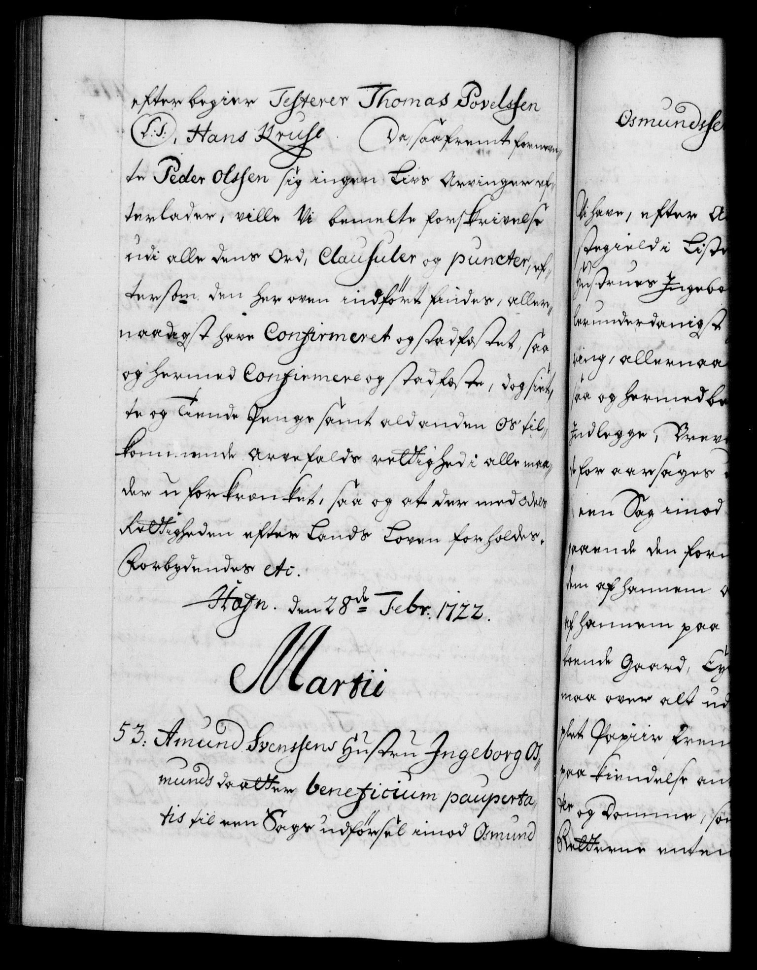 Danske Kanselli 1572-1799, RA/EA-3023/F/Fc/Fca/Fcaa/L0023: Norske registre, 1720-1722, p. 475b