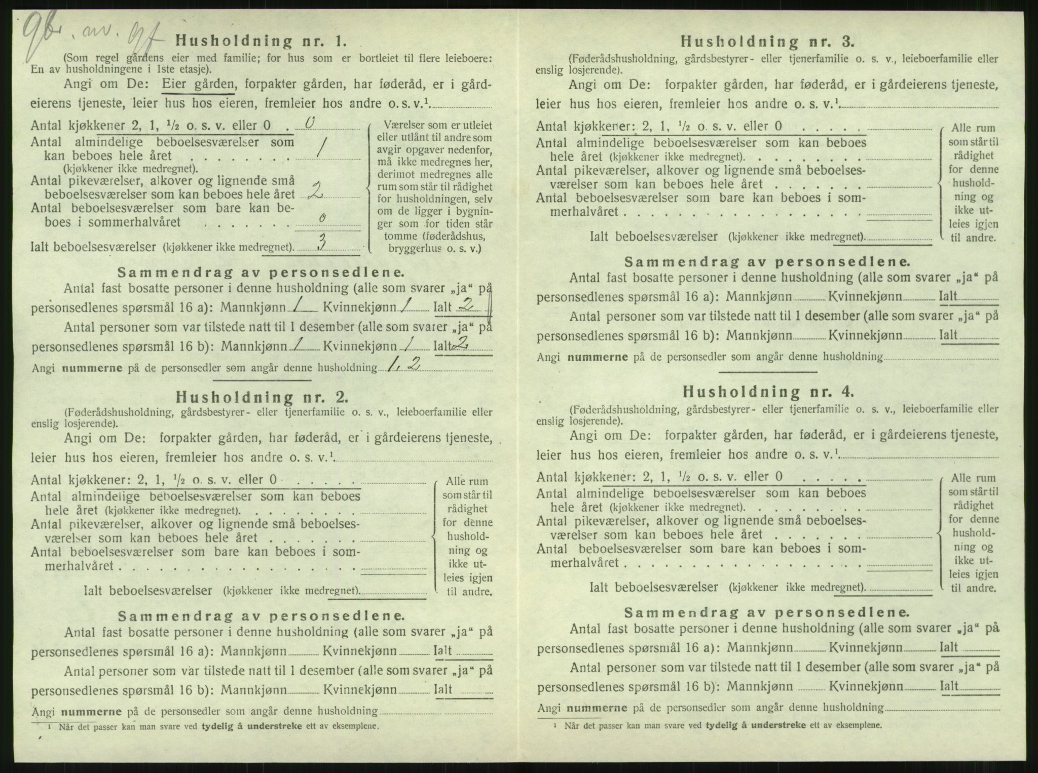 SAT, 1920 census for Hattfjelldal, 1920, p. 361