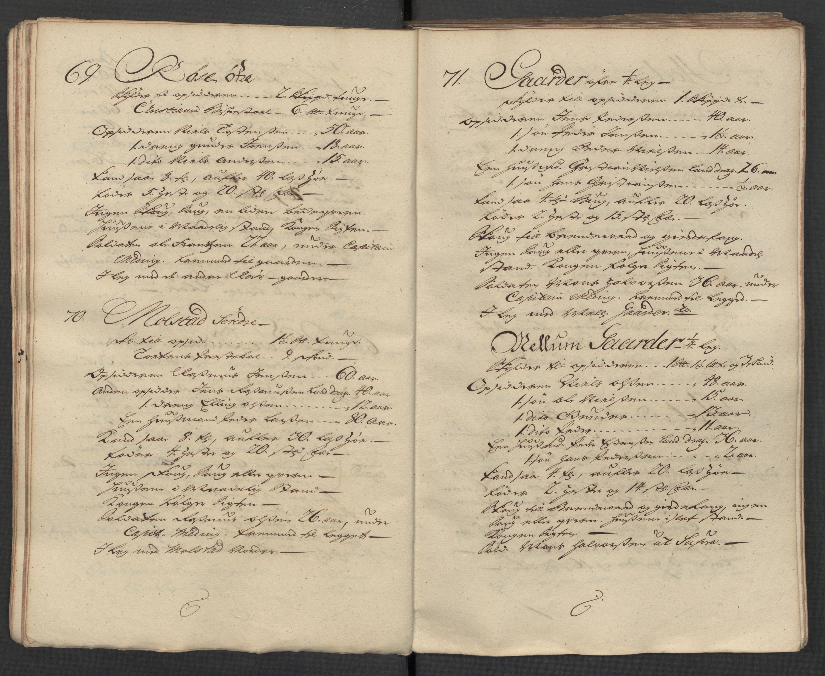 1. Sønnafjelske (Akershusiske) dragonregiment, AV/RA-EA-1760/F/L0032: Legdsruller for Totenske, Hedemarkske, Larvikske og Jarlsbergske kompanier, 1717, p. 35
