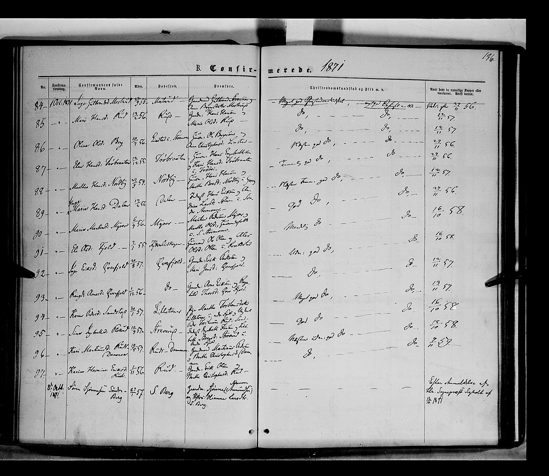 Nord-Odal prestekontor, AV/SAH-PREST-032/H/Ha/Haa/L0004: Parish register (official) no. 4, 1866-1873, p. 136