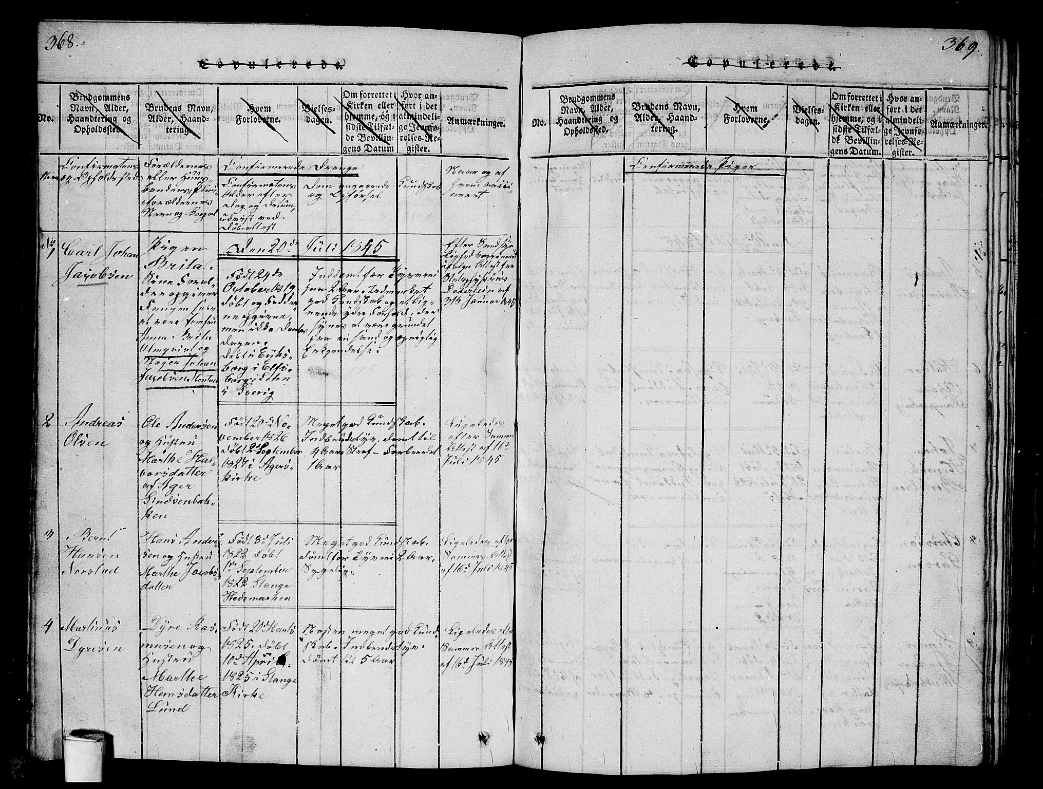 Kristiania tukthusprest Kirkebøker, SAO/A-10881/G/Ga/L0001: Parish register (copy) no. 1, 1818-1857, p. 368-369