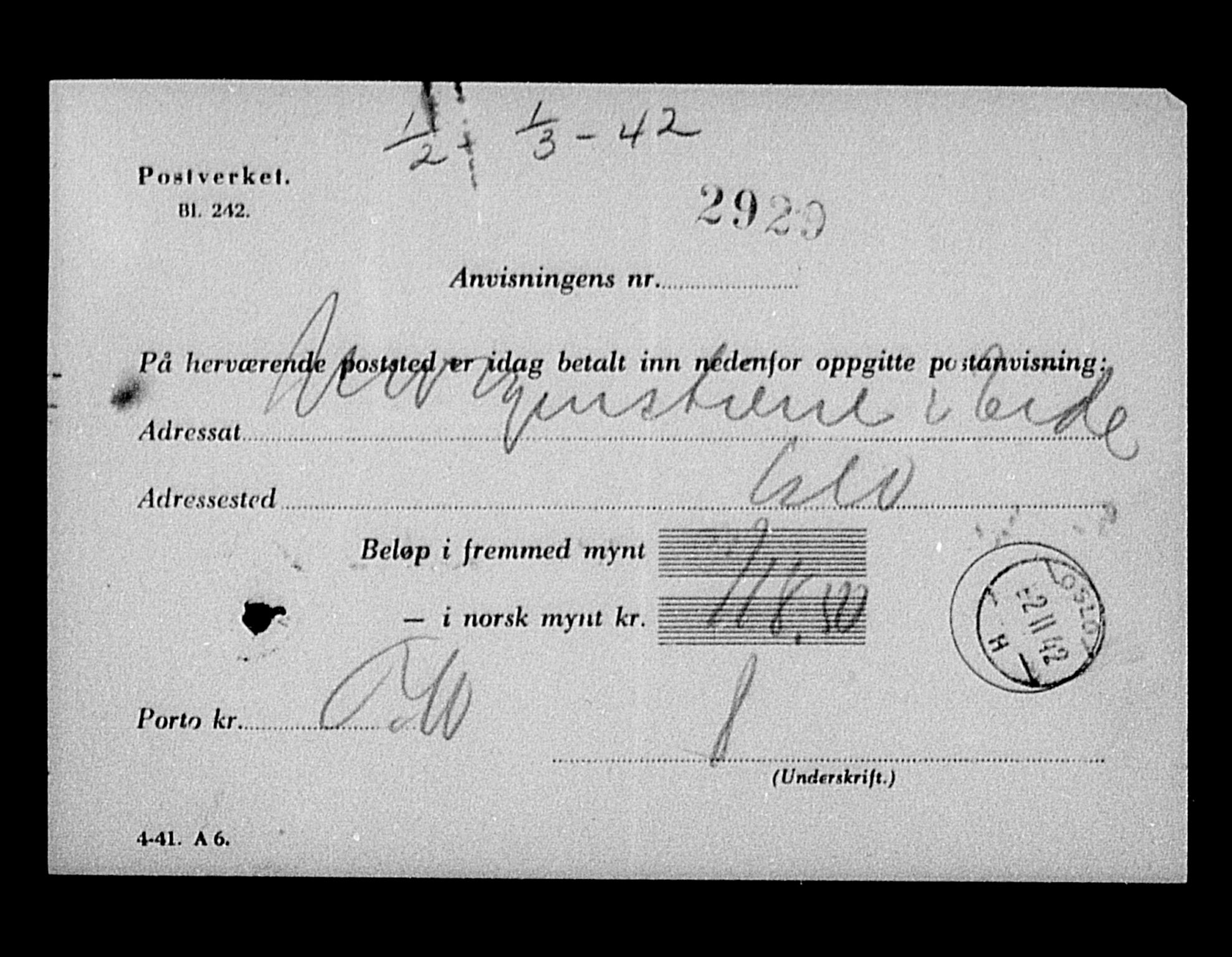 Justisdepartementet, Tilbakeføringskontoret for inndratte formuer, AV/RA-S-1564/H/Hc/Hcc/L0972: --, 1945-1947, p. 93