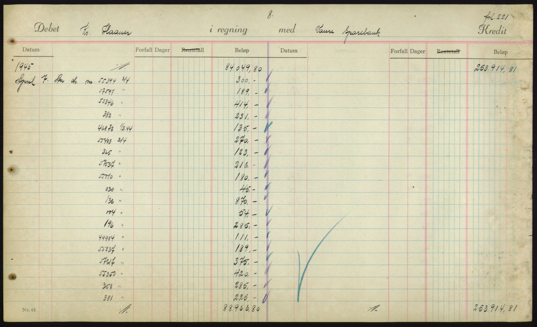 Forsvarsdepartementet, 10. kontor / Oppgjørskontoret, AV/RA-RAFA-1225/D/Db/L0180: Lista oppgjørskontor, 1942-1952, p. 1969