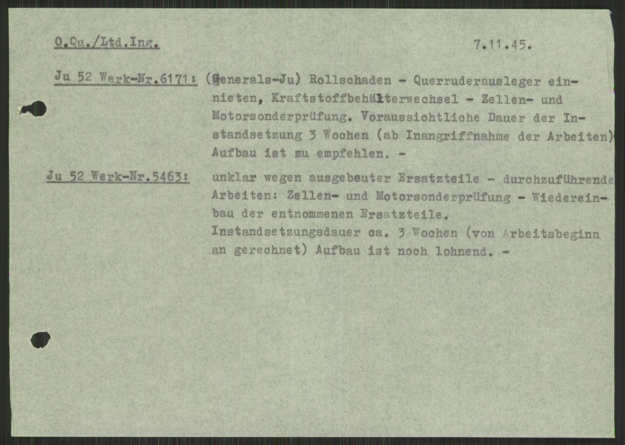 Deutscher Oberbefehlshaber Norwegen (DOBN), AV/RA-RAFA-2197/D/Di/L0066: AOK 20/WBN-DOBN Luftwaffe/Komm G. d.Dt.Lw. in Norwegen, 1945, p. 75