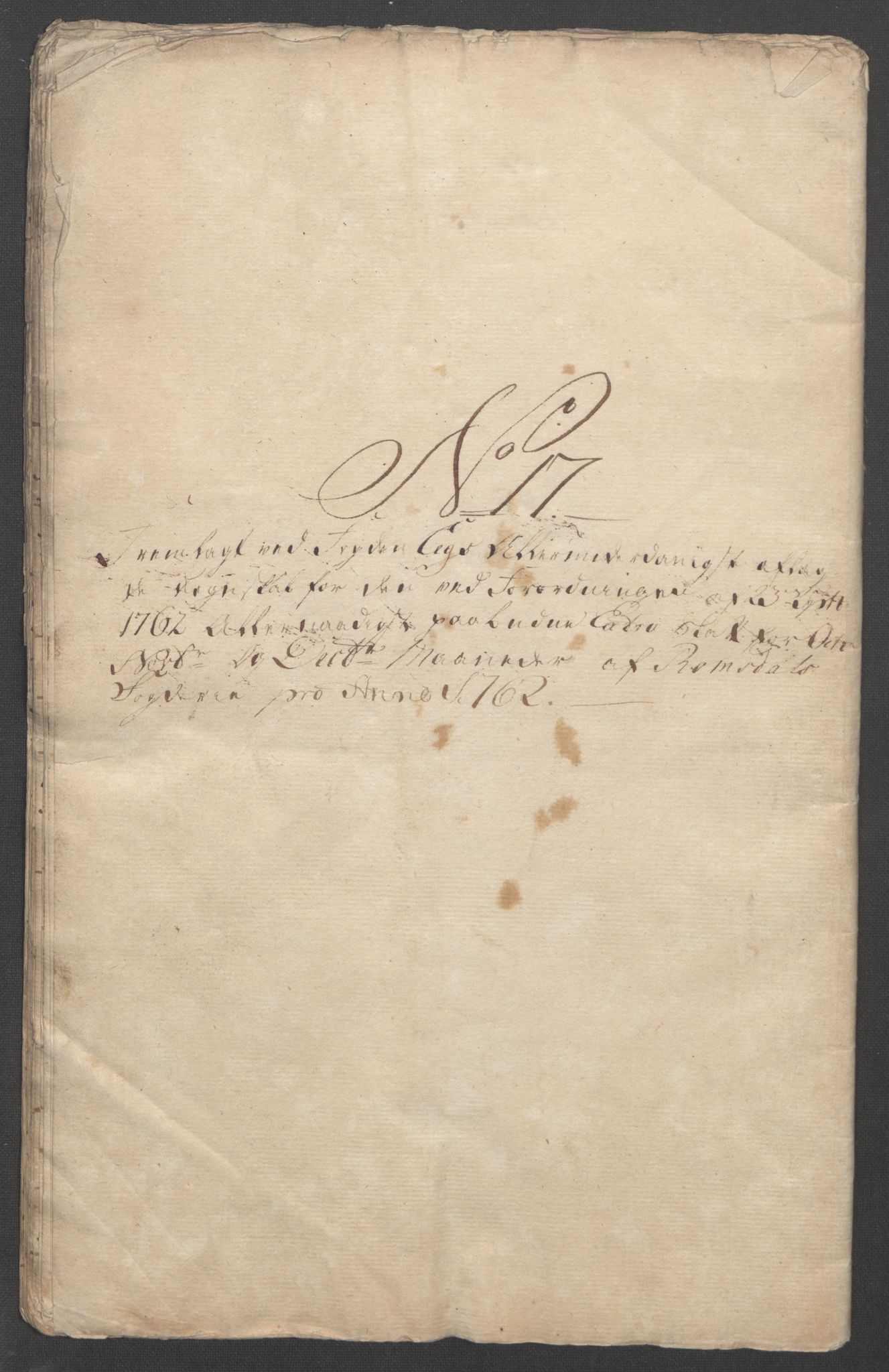 Rentekammeret inntil 1814, Reviderte regnskaper, Fogderegnskap, AV/RA-EA-4092/R55/L3730: Ekstraskatten Romsdal, 1762-1763, p. 334