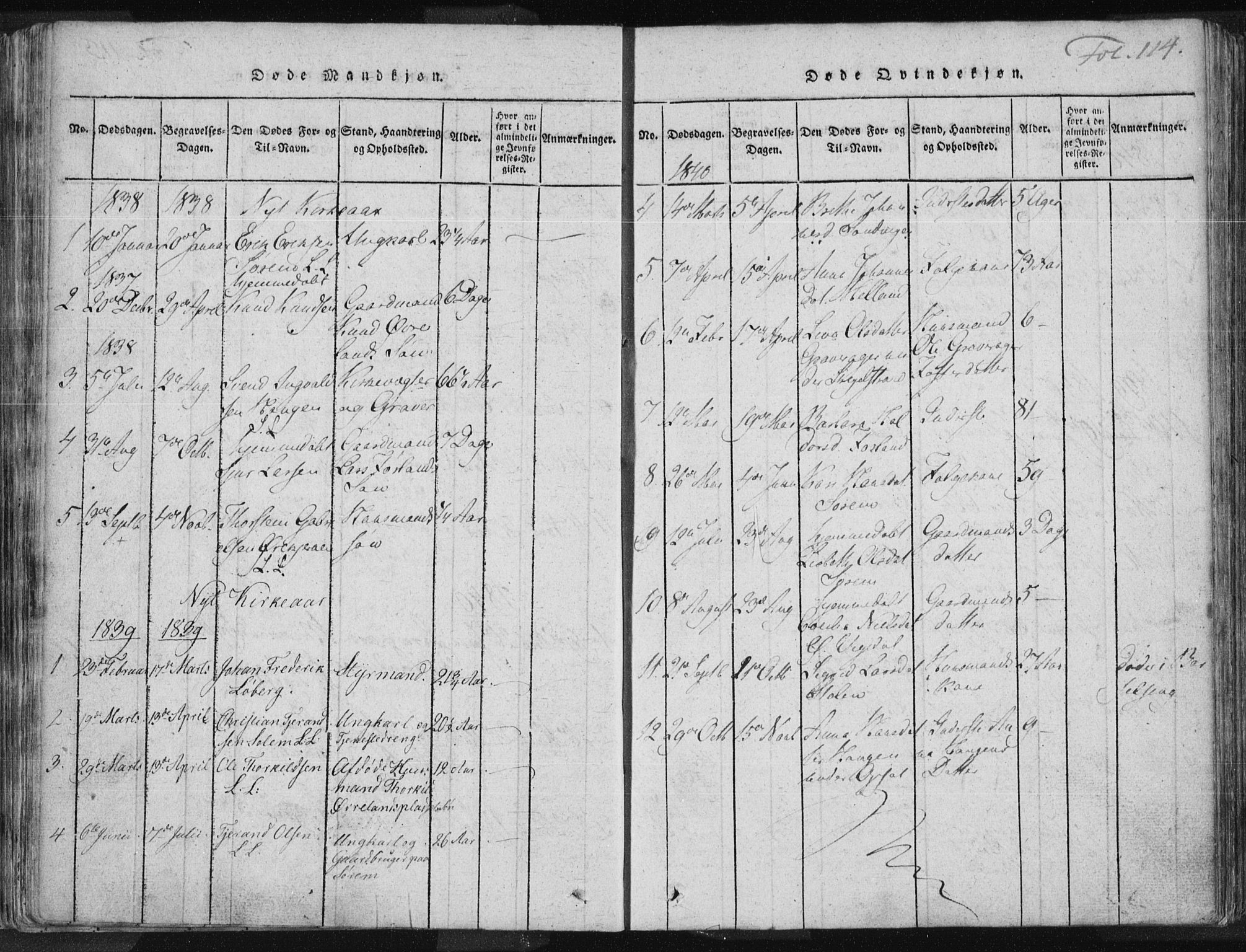 Vikedal sokneprestkontor, SAST/A-101840/01/IV: Parish register (official) no. A 3, 1817-1850, p. 114