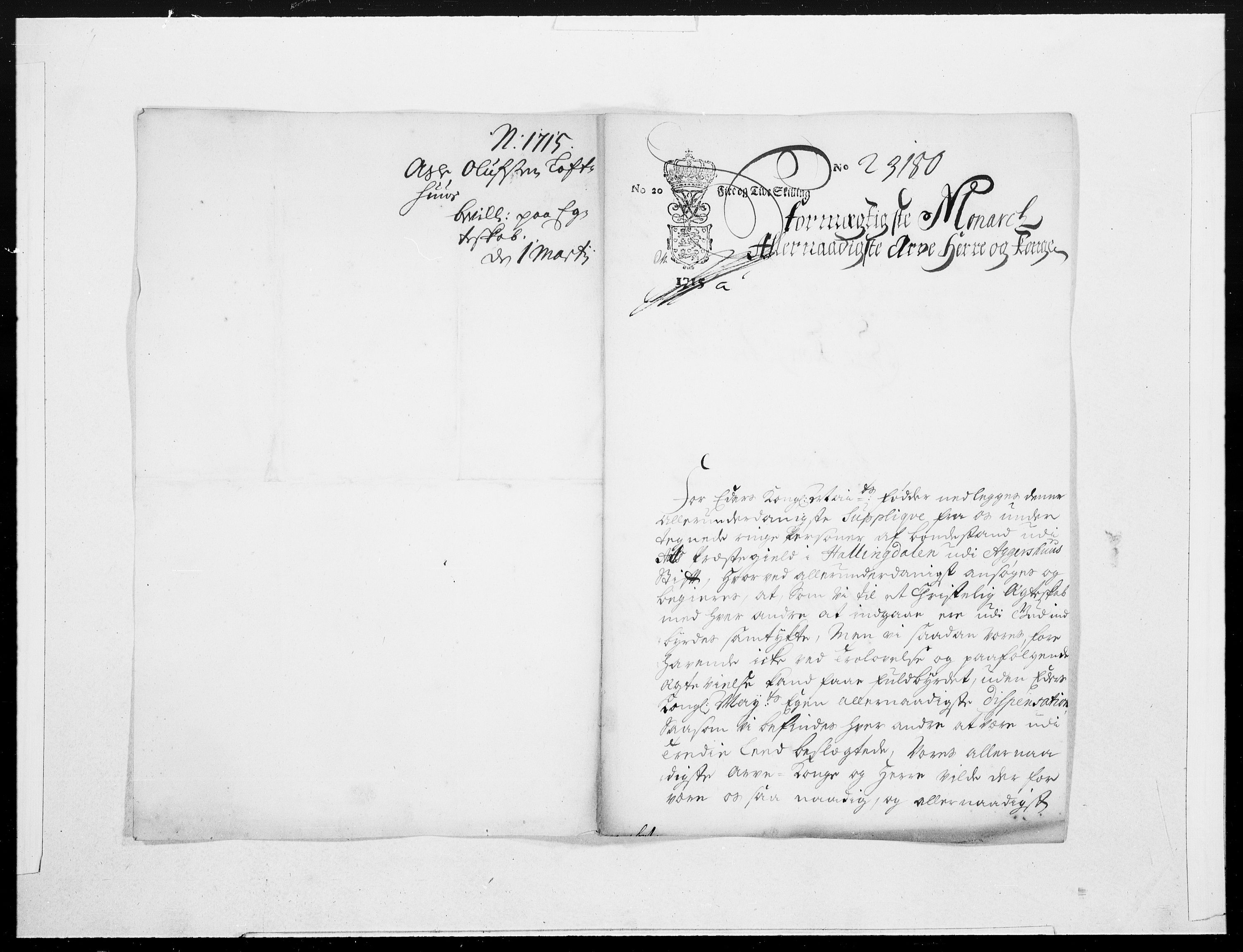 Danske Kanselli 1572-1799, AV/RA-EA-3023/F/Fc/Fcc/Fcca/L0076: Norske innlegg 1572-1799, 1715, p. 143